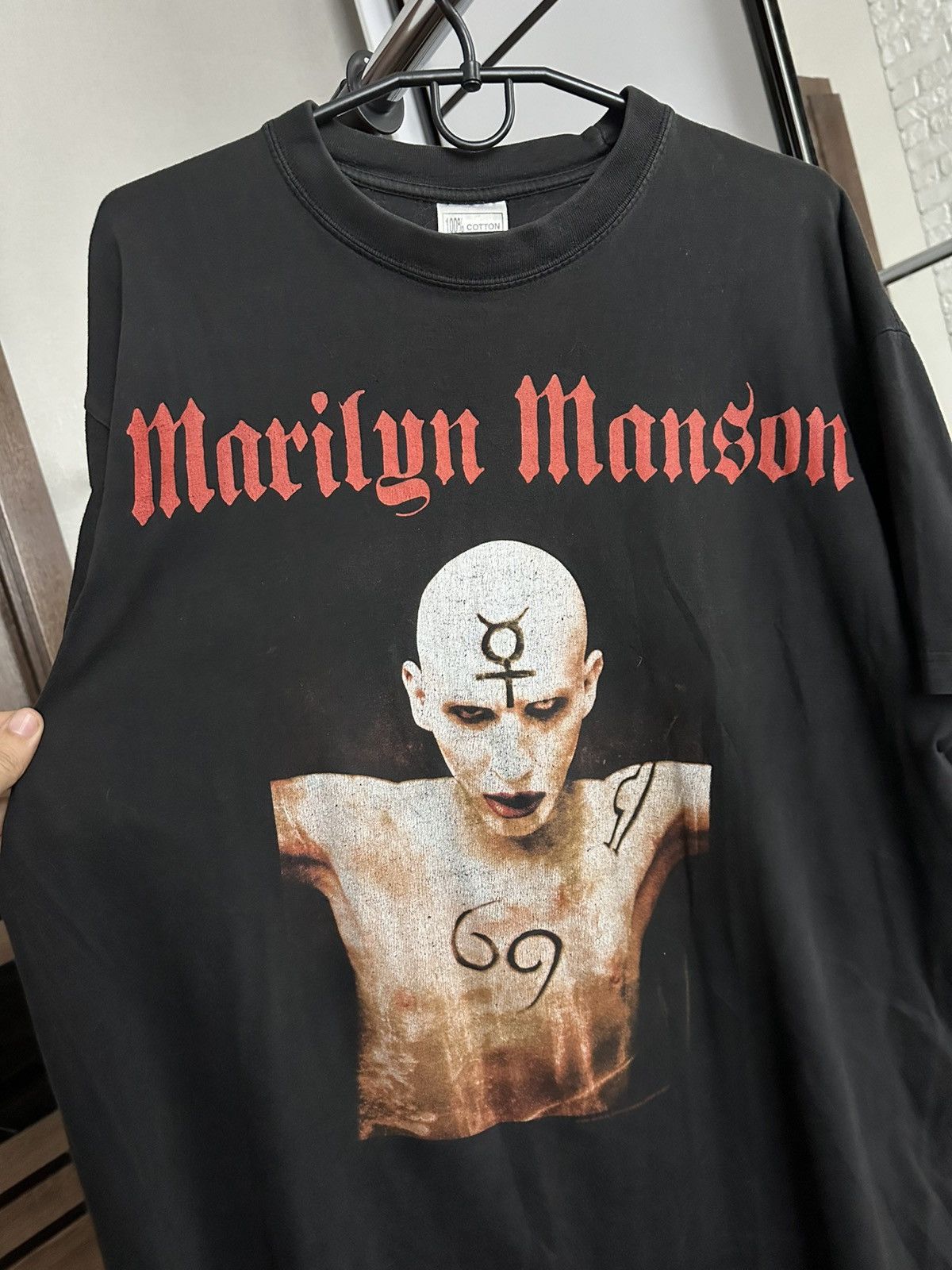 Marilyn Manson 2001 Marilyn Manson Vintage Rock Band T-Shirt Tee Size US XL / EU 56 / 4 - 6 Thumbnail