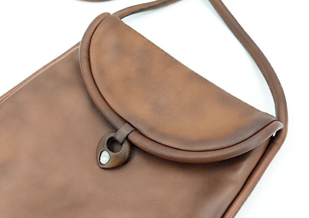 Leather LALIQUE full brown calf leather sling bag Size ONE SIZE - 6 Thumbnail