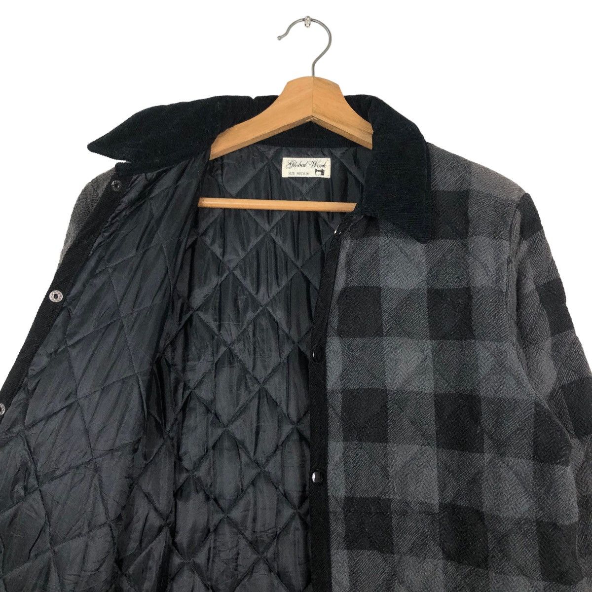 Issey Miyake 🔥Vintage Quilted Button Jacket Global Work Japan Tartan Size US M / EU 48-50 / 2 - 12 Thumbnail