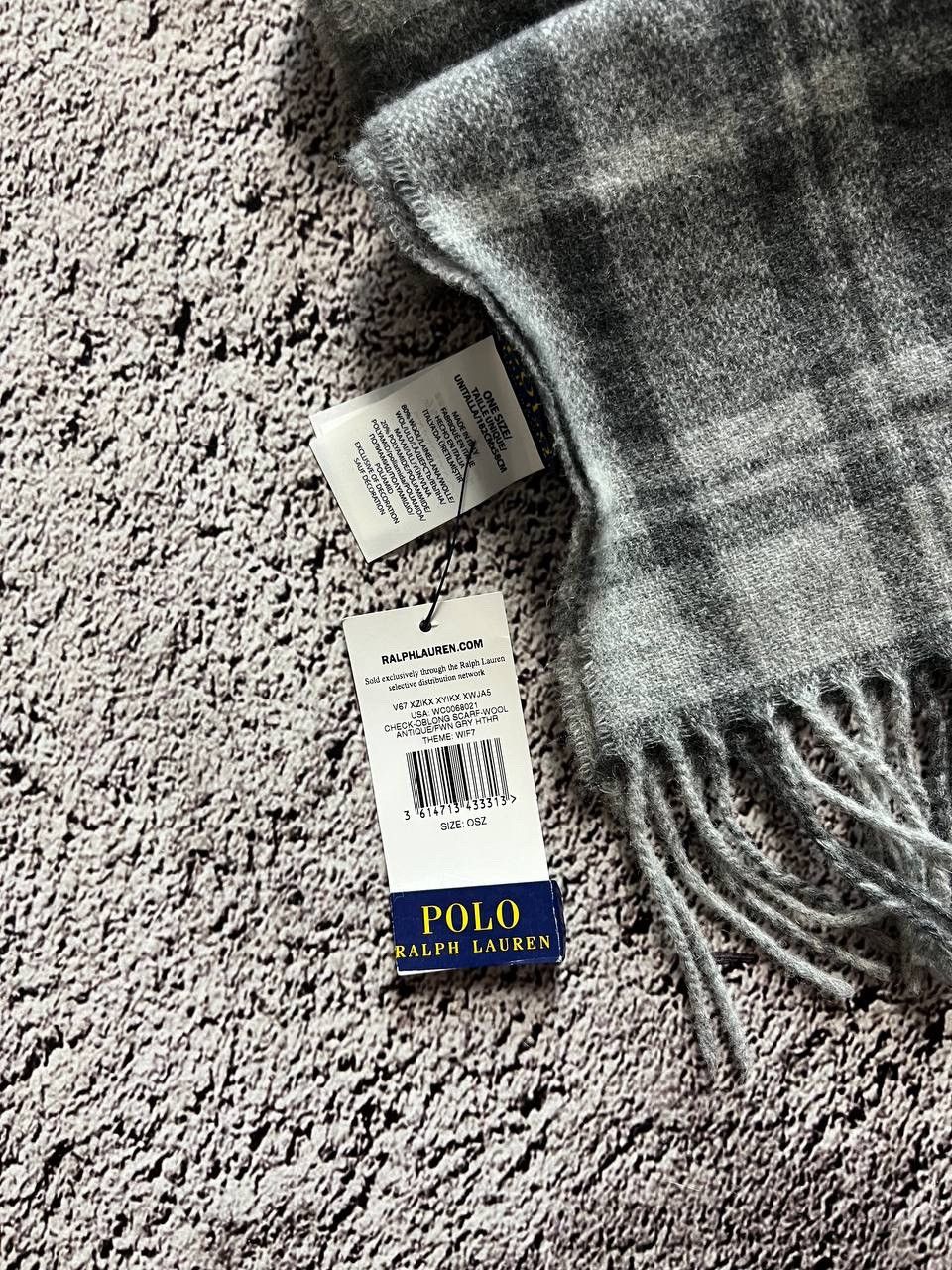 Ralph Lauren Polo Ralph Lauren Scarf Plaid Gray One Size Size ONE SIZE - 4 Thumbnail