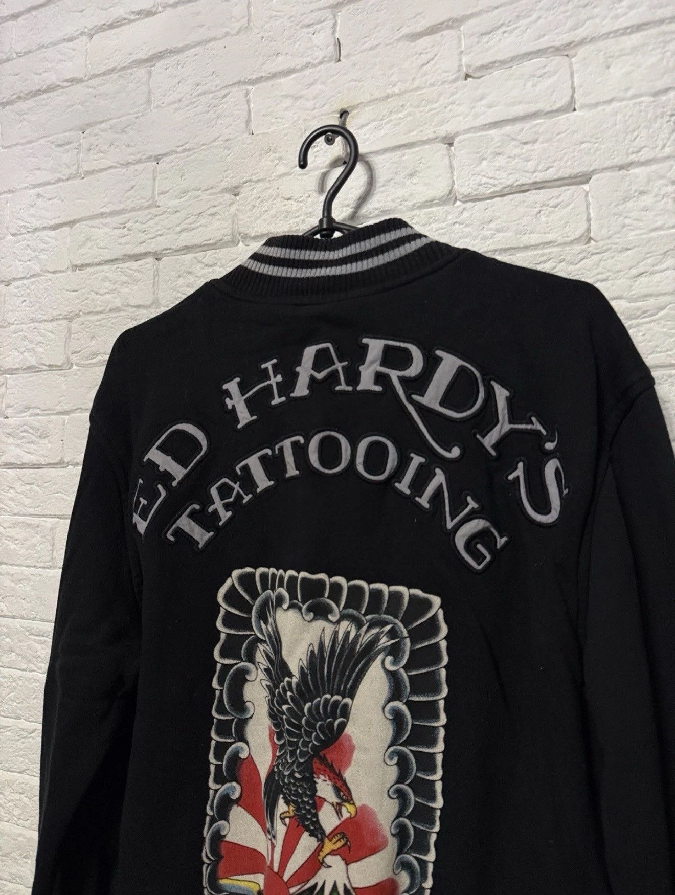 Ed Hardy Vintage Don Ed Hardy Cotton Bomber Tattooing Eagle Skull Size US M / EU 48-50 / 2 - 8 Thumbnail
