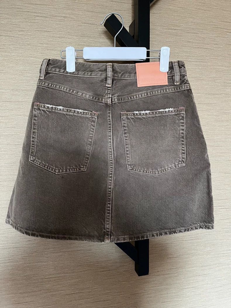 Acne Studios Acne Studios Beige Denim Skirt Size 36-2507 Size US 36 / EU 52 - 2 Thumbnail