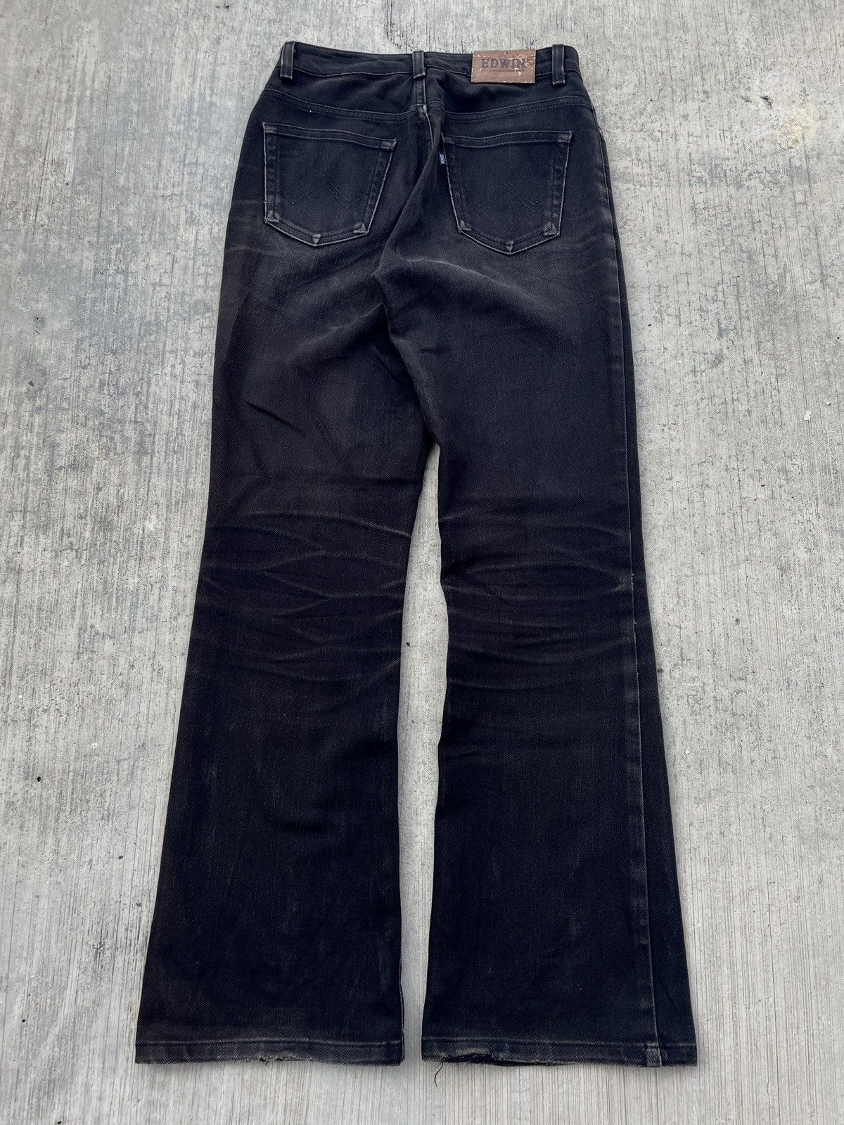 Japanese Brand 2000s JAPANESE BRAND EDWIN WHISKER FLARE JEANS Size 26" / US 2 / IT 38 - 6 Thumbnail
