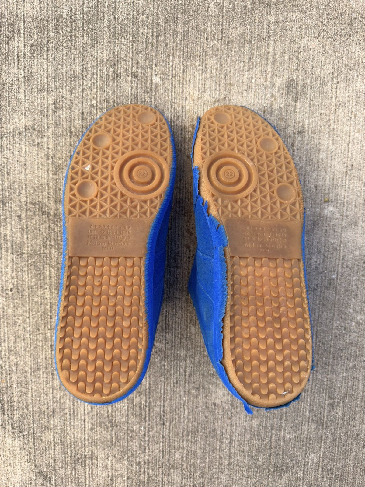 Maison Margiela GAT Low Blue Velvet Size US 10 / EU 43 - 4 Thumbnail