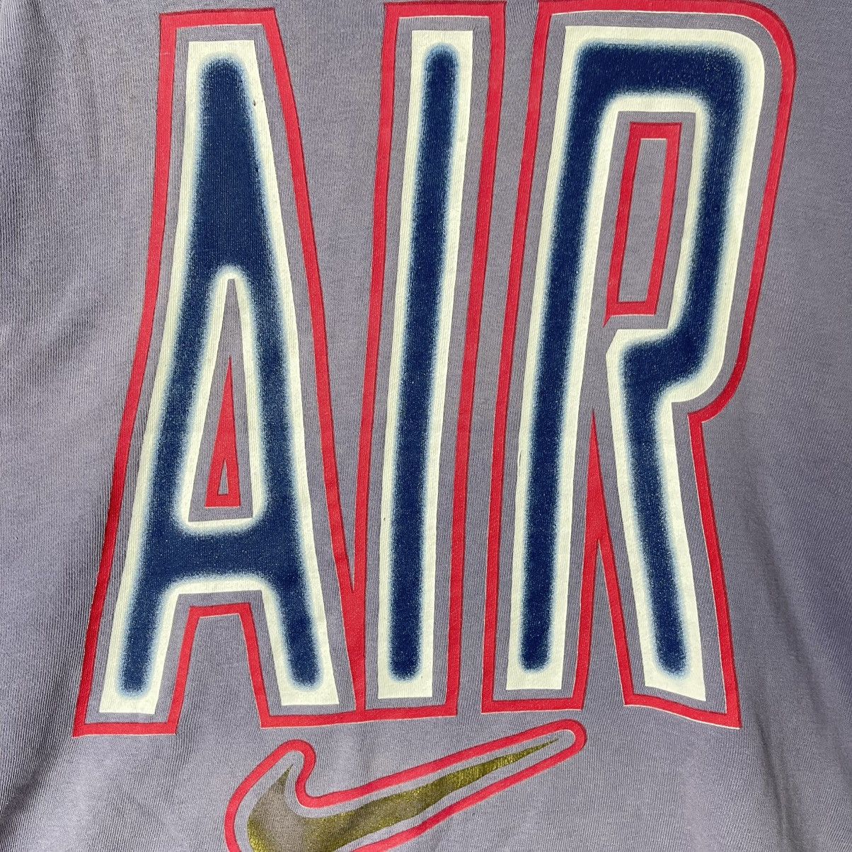 Nike Nike Big Logo AIR Back Spellout Sweatshirt Purple Size US L / EU 52-54 / 3 - 8 Thumbnail