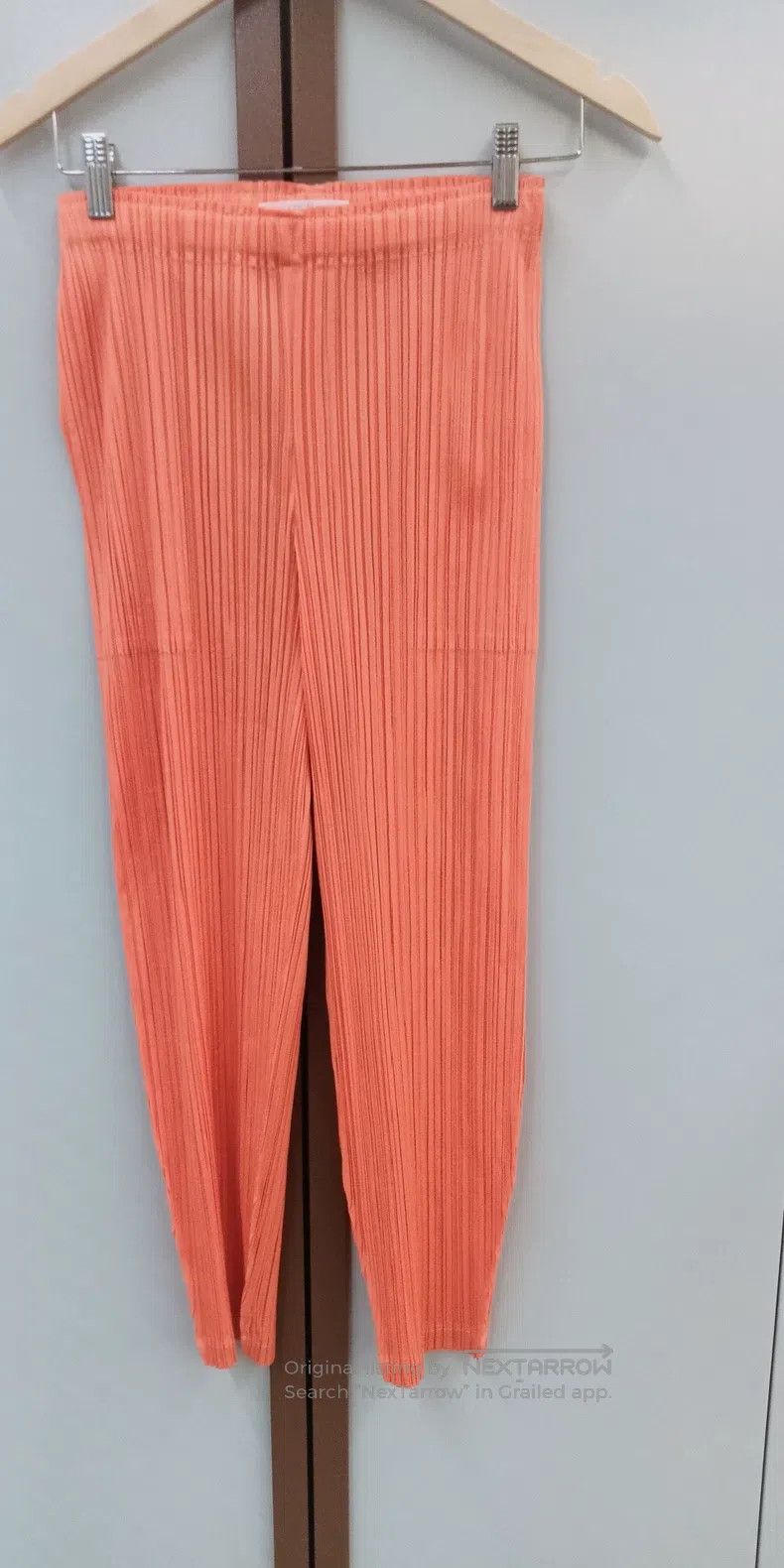 Issey Miyake Issey Miyake Orange Pleated Top Size L / US 10 / IT 46 - 4 Thumbnail