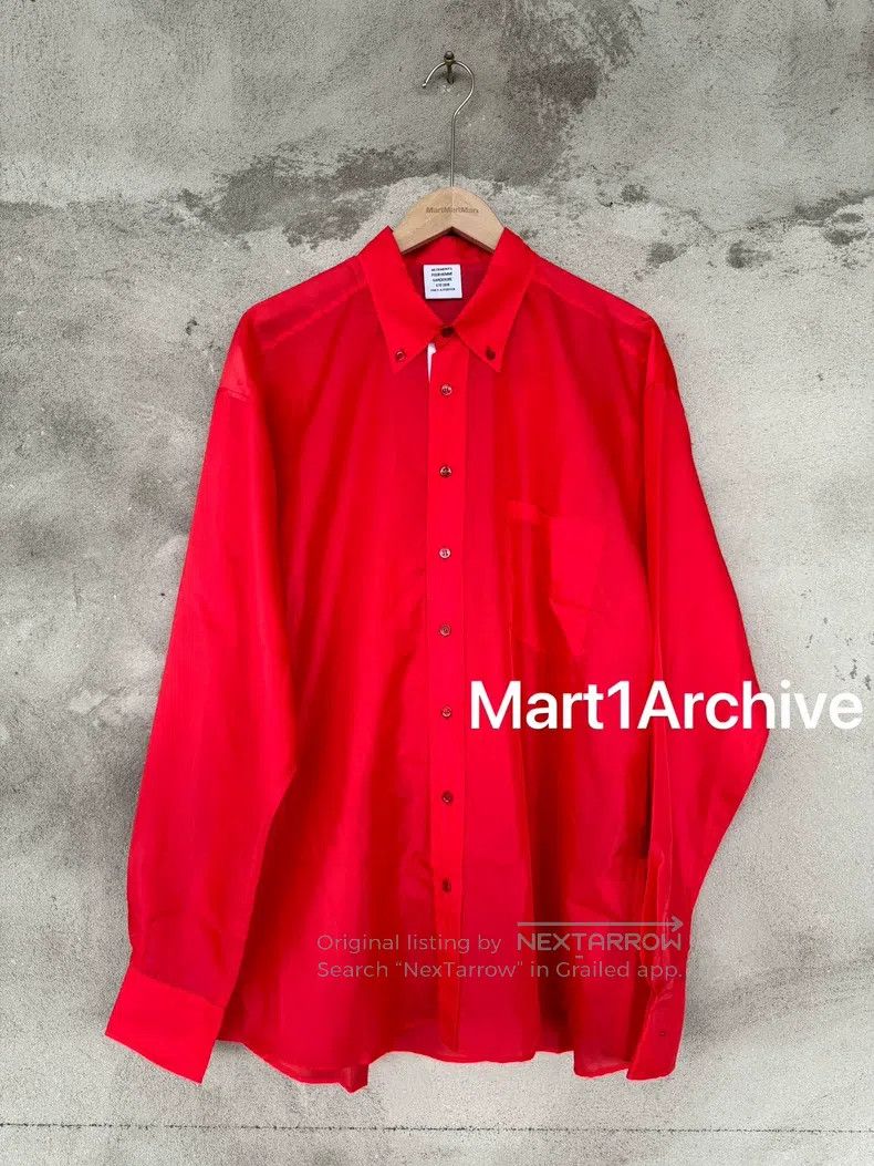 Vetements Vetements Red Shirt Size US M / EU 48-50 / 2 - 2 Thumbnail