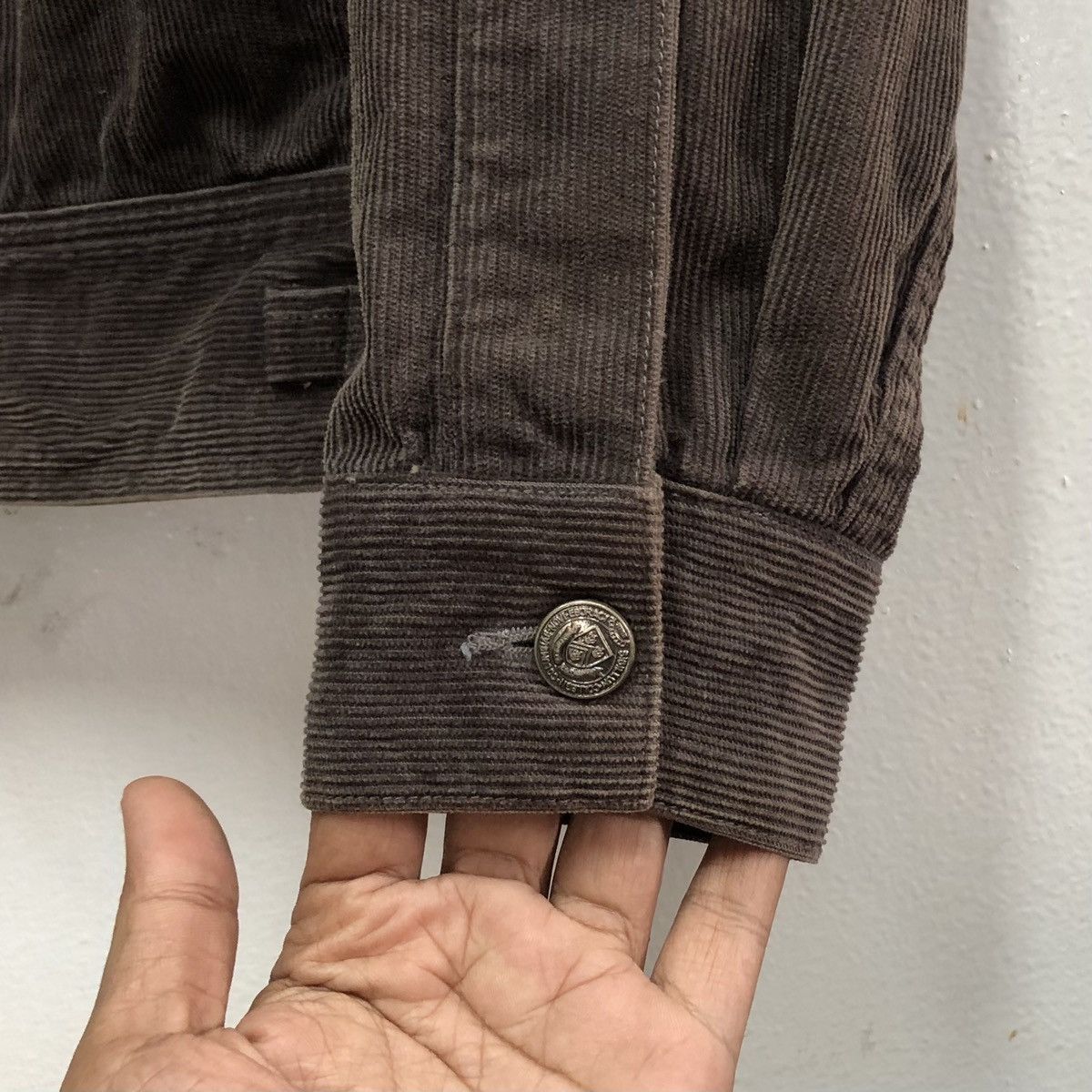 Vintage PHERROW 13W-PEJ Fellows Corduroy Burgundy Snap Button Jacket Size US M / EU 48-50 / 2 - 16 Thumbnail