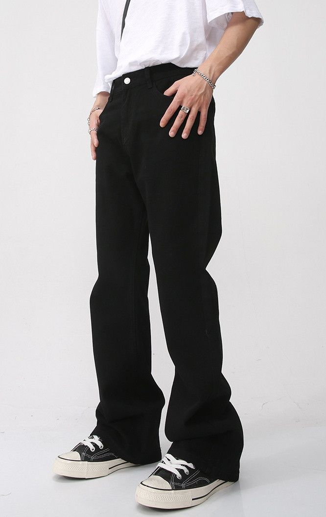 Japanese Brand × Jean Vintage washed distressed bootcut straight jeans Size US 32 / EU 48 - 6 Thumbnail