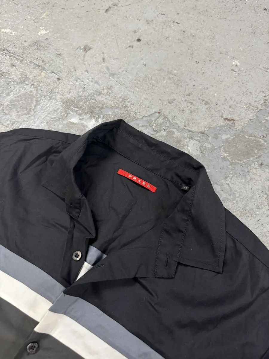 Prada SS2008 Prada Lined Black Grey Shirt Size US M / EU 48-50 / 2 - 4 Thumbnail
