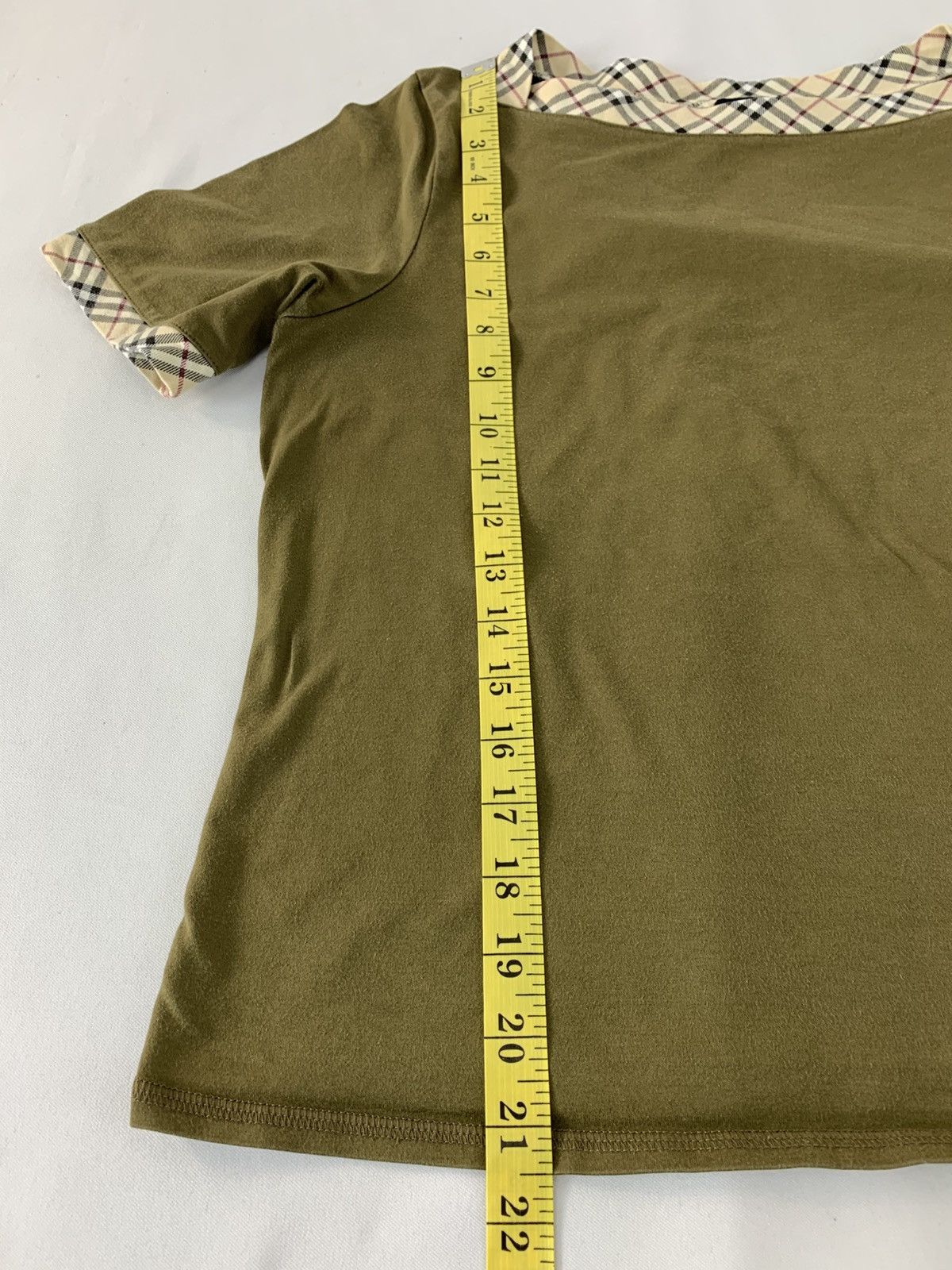 Burberry Burberry London Nova Checked Monogram Ringer T-shirt Size M / US 6-8 / IT 42-44 - 9 Thumbnail