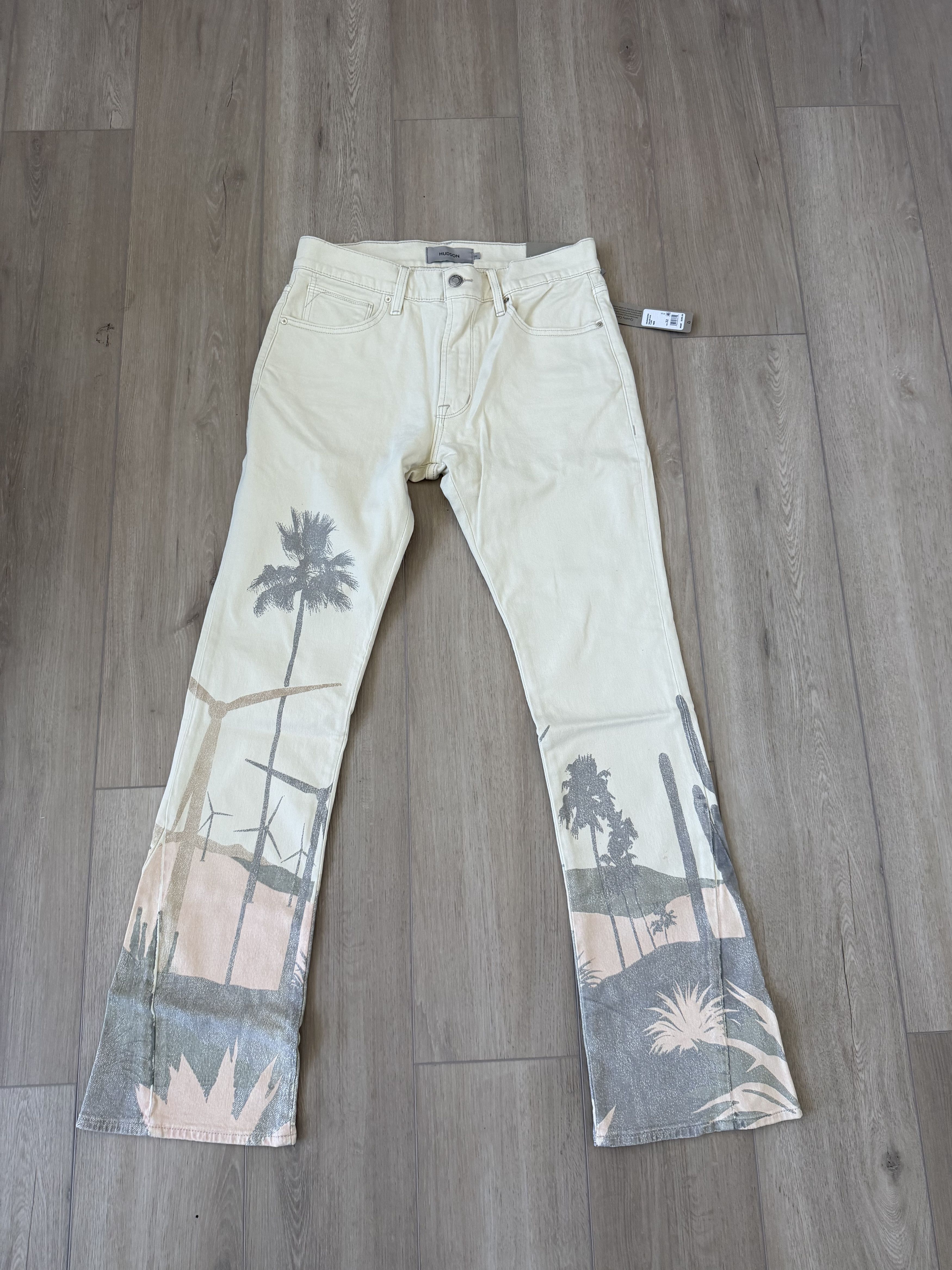 Hudson Hudson 32 Flare Jeans Palm Tree Print Coachella NWOT Size US 32 / EU 48 - 9 Thumbnail