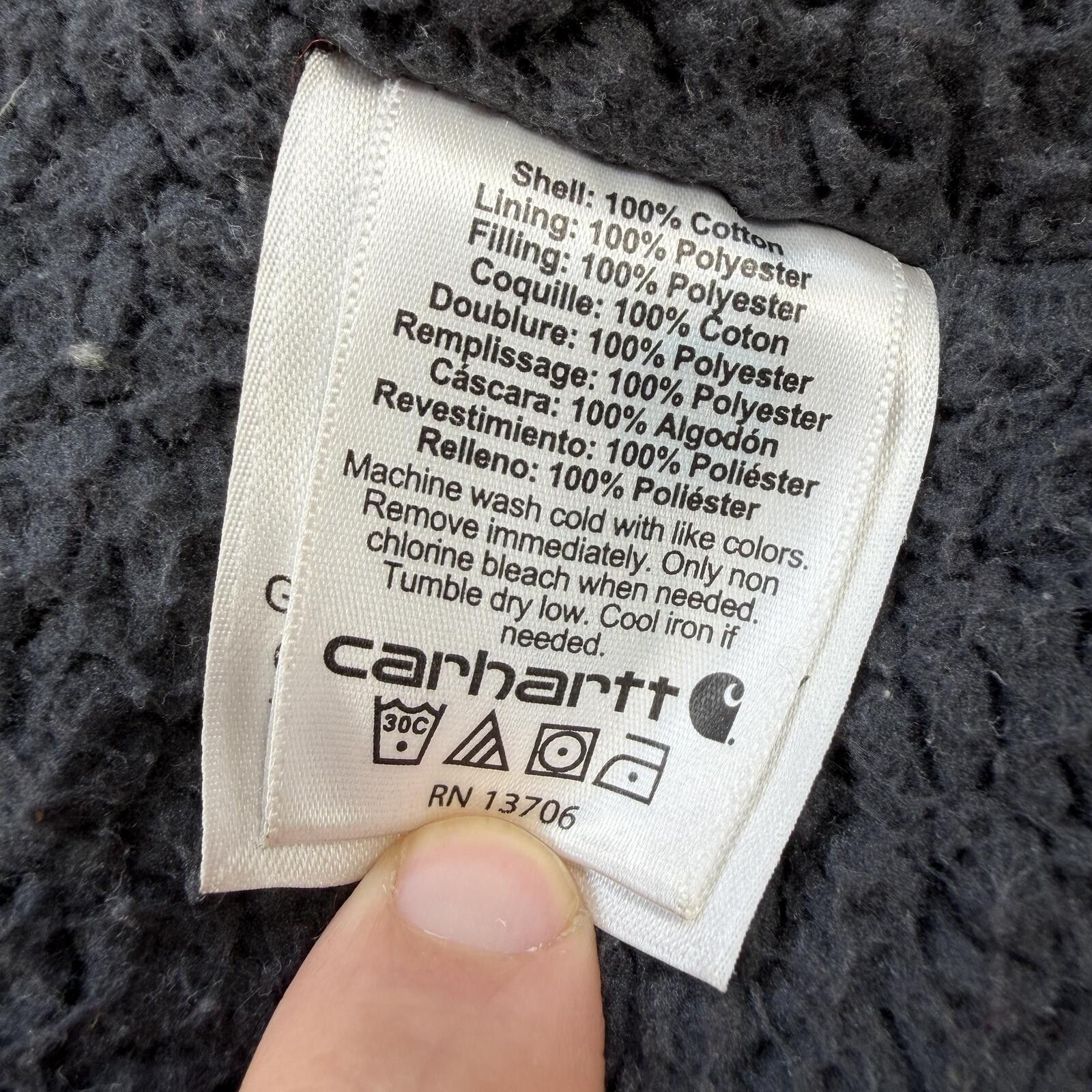 Carhartt Carhartt Sherpa Lined Shirt Jacket Plaid Insulated Shacket Size US XL / EU 56 / 4 - 5 Thumbnail
