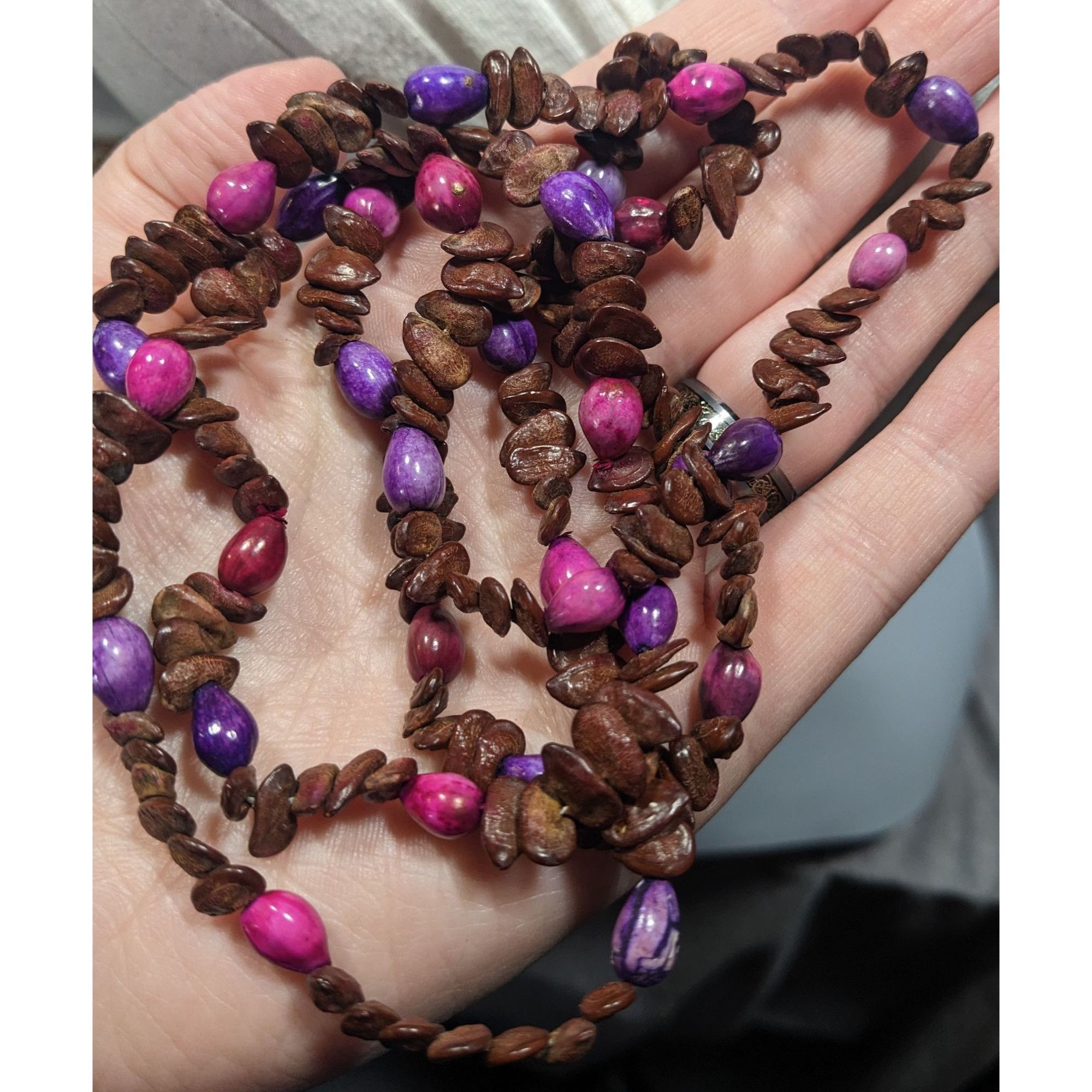 Other Vintage Fairycore Hippie Apple And Cardamom Seed Necklace Size ONE SIZE - 4 Thumbnail