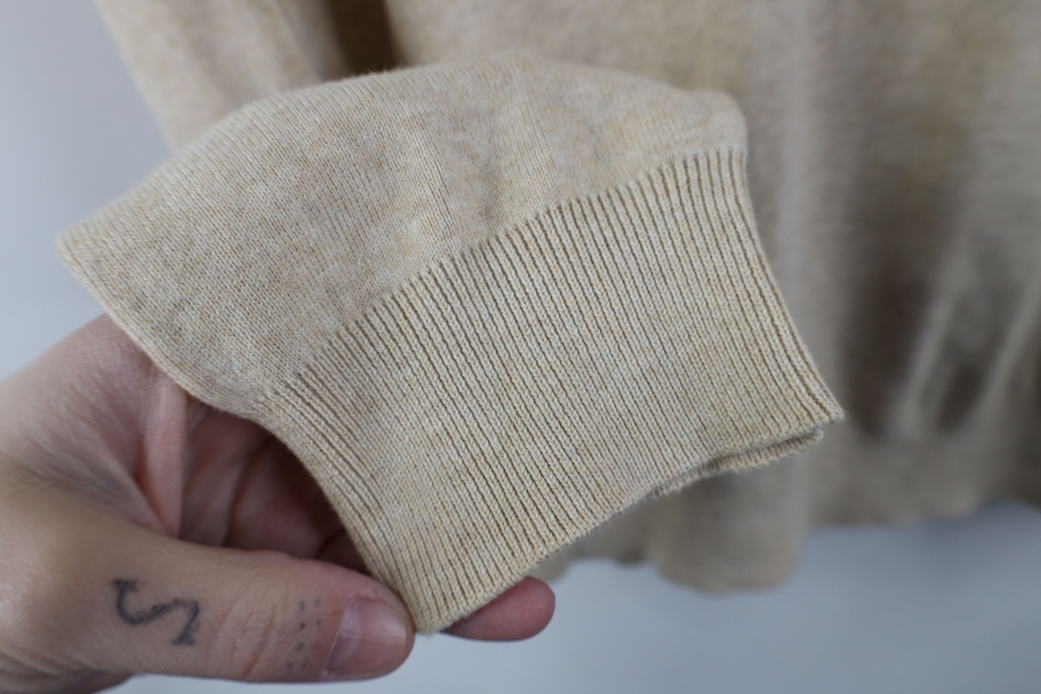 Ralph Lauren Vintage 90s Ralph Lauren Cotton Ribbed Knit Long Sleve Polo Size US M / EU 48-50 / 2 - 6 Thumbnail