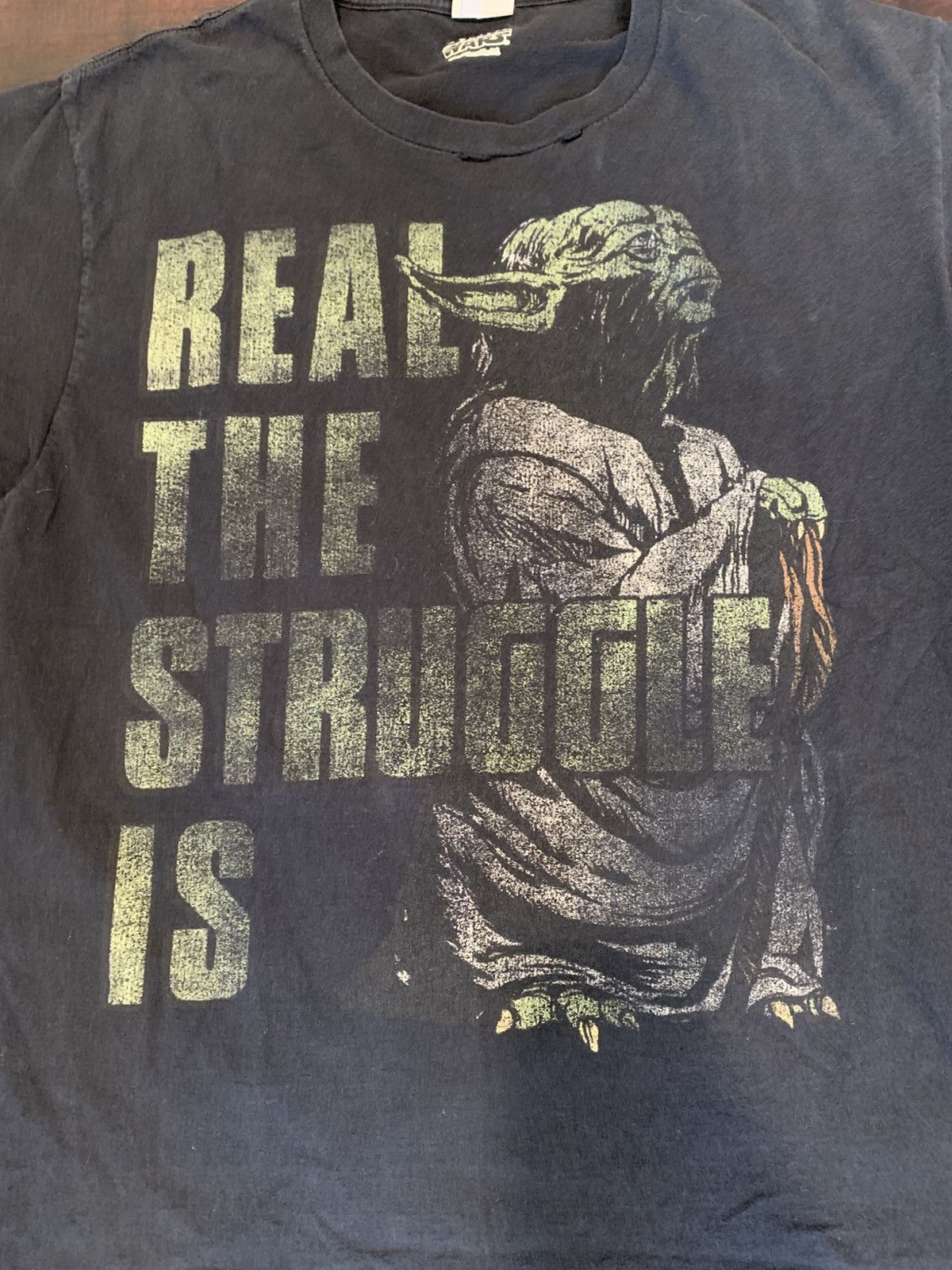 Port & Company Vintage star wars yoda real the struggle is tee Size US L / EU 52-54 / 3 - 2 Thumbnail