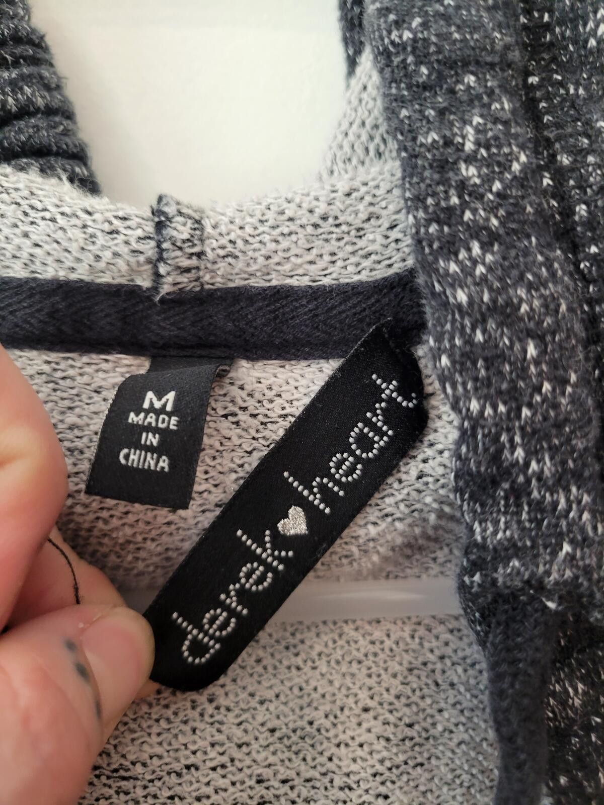 Other Women's Medium Dark Gray Hoodie with LOVE Floral Print Size M / US 6-8 / IT 42-44 - 4 Thumbnail