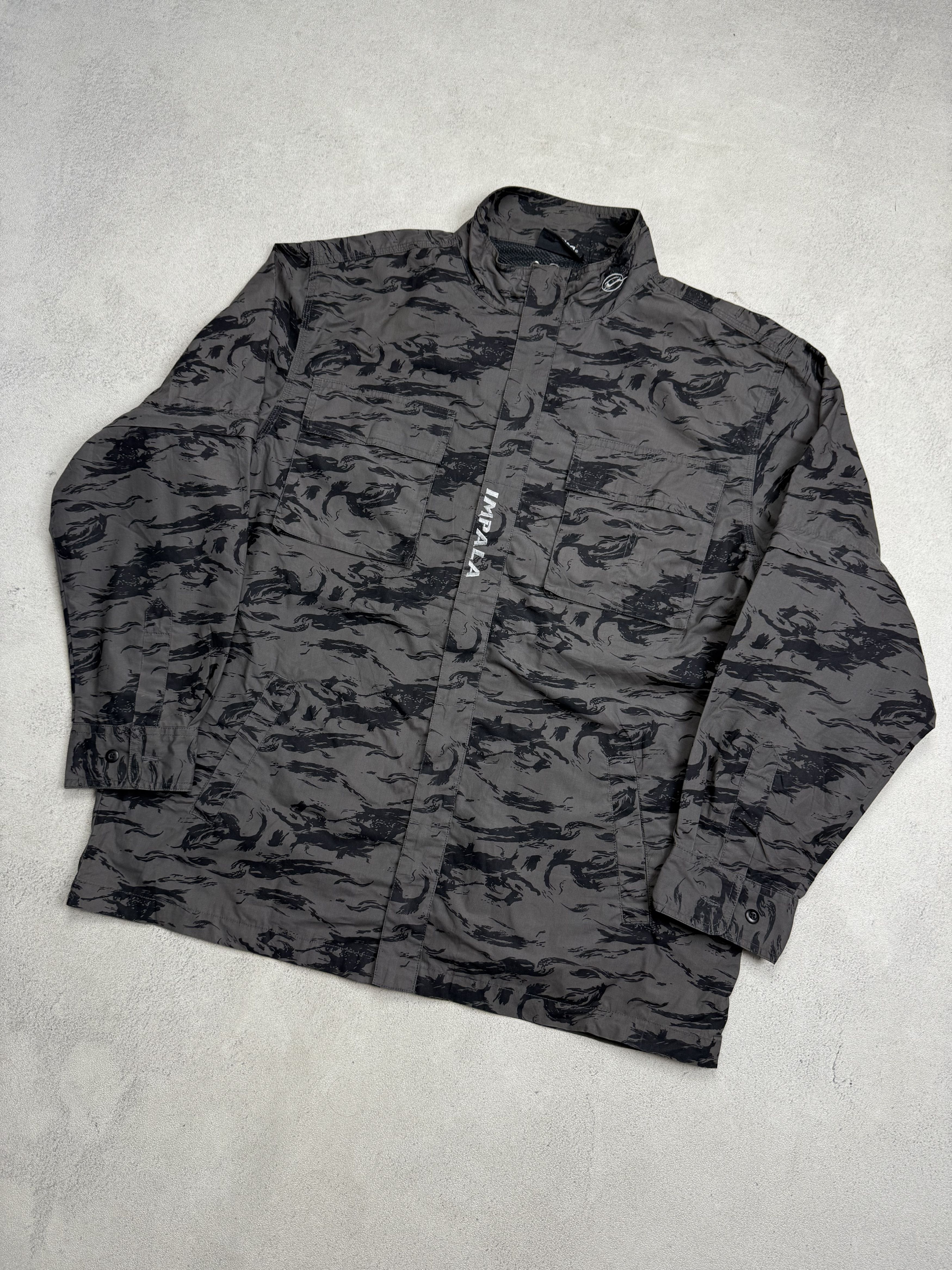 Japanese Brand IMPALA 2 in 1 Tactical Jacket Black Camo Detachable Sleeves Size US L / EU 52-54 / 3 - 3 Thumbnail