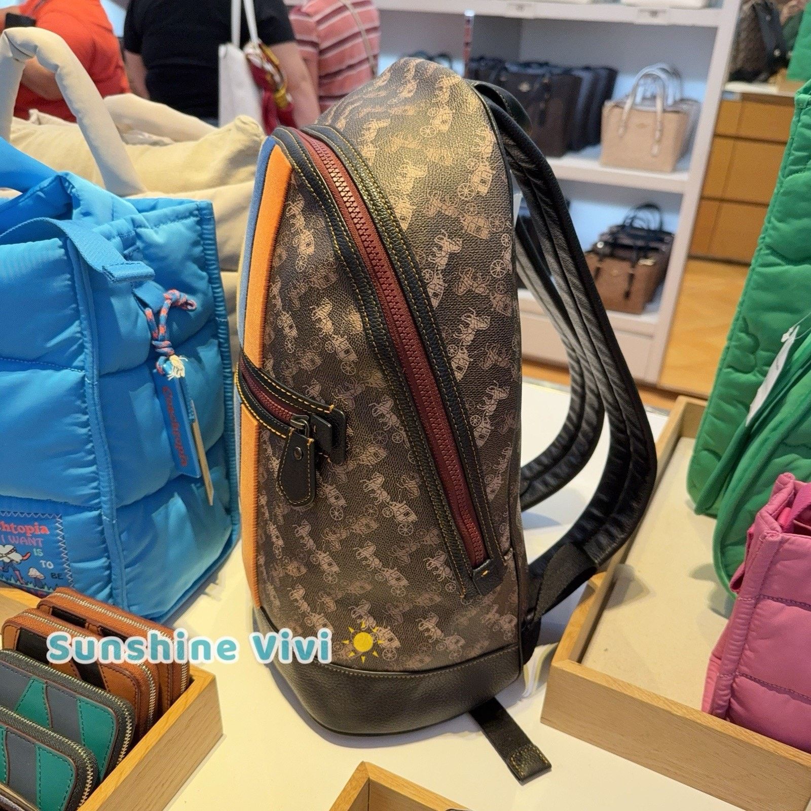 Coach NWT Coach Barrow Backpack Horse Carriage Stripe 88328 Size ONE SIZE - 4 Thumbnail