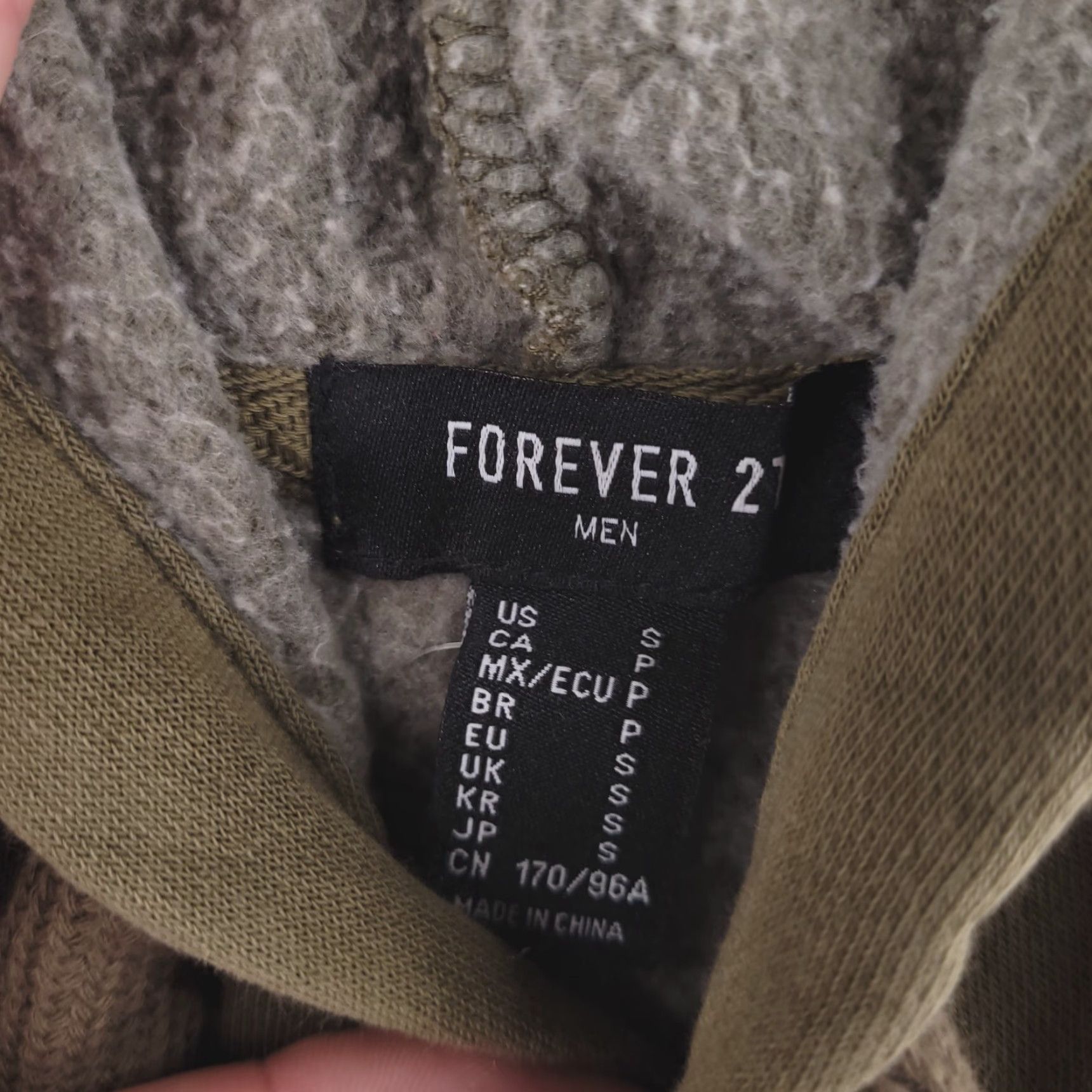 Forever 21 FOREVER 21 Hoodie Men Small Olive Green Baggy Fit Sweatshirt Distressed Size US S / EU 44-46 / 1 - 3 Thumbnail
