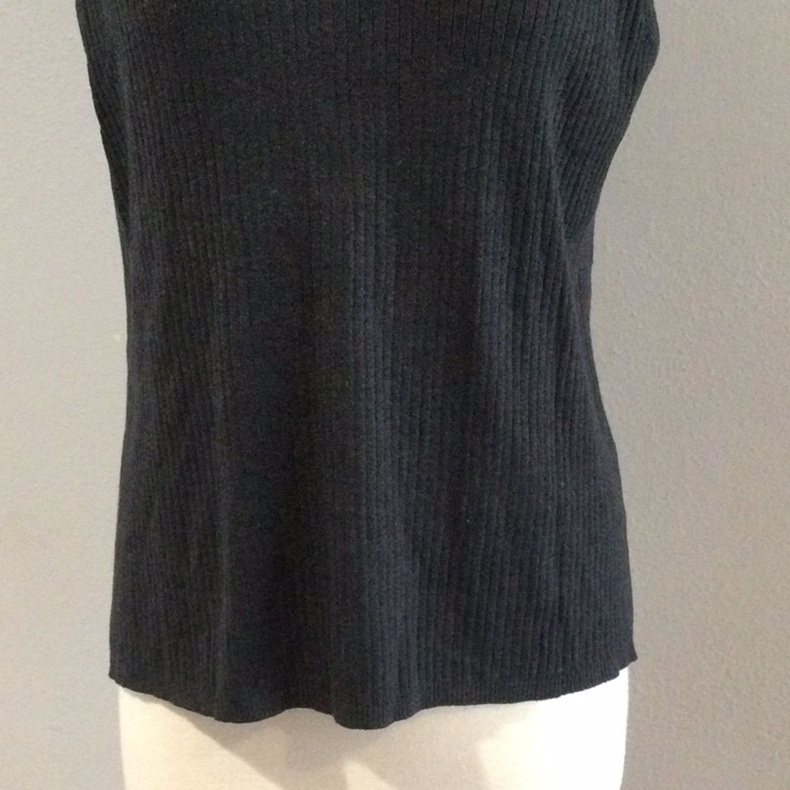 Chicos Chico's Dark Gray Turtleneck Sleeveless Top Size 3/XL/16 Size XL / US 12-14 / IT 48-50 - 3 Thumbnail
