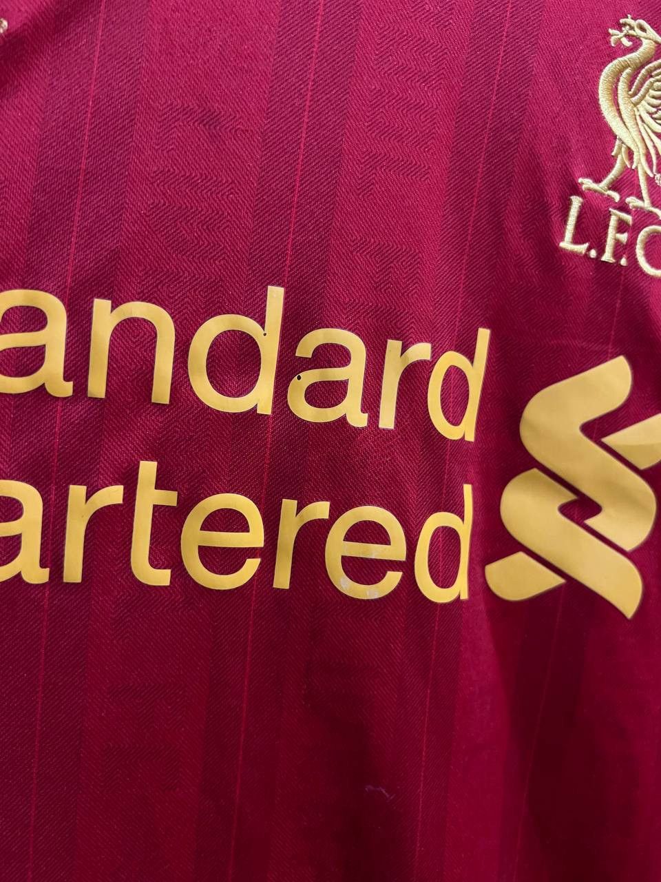 Warrior 2013/14 LIVERPOOL HOME SOCCER JERSEY FOOTBALL SHIRT L MENS Size US L / EU 52-54 / 3 - 8 Thumbnail