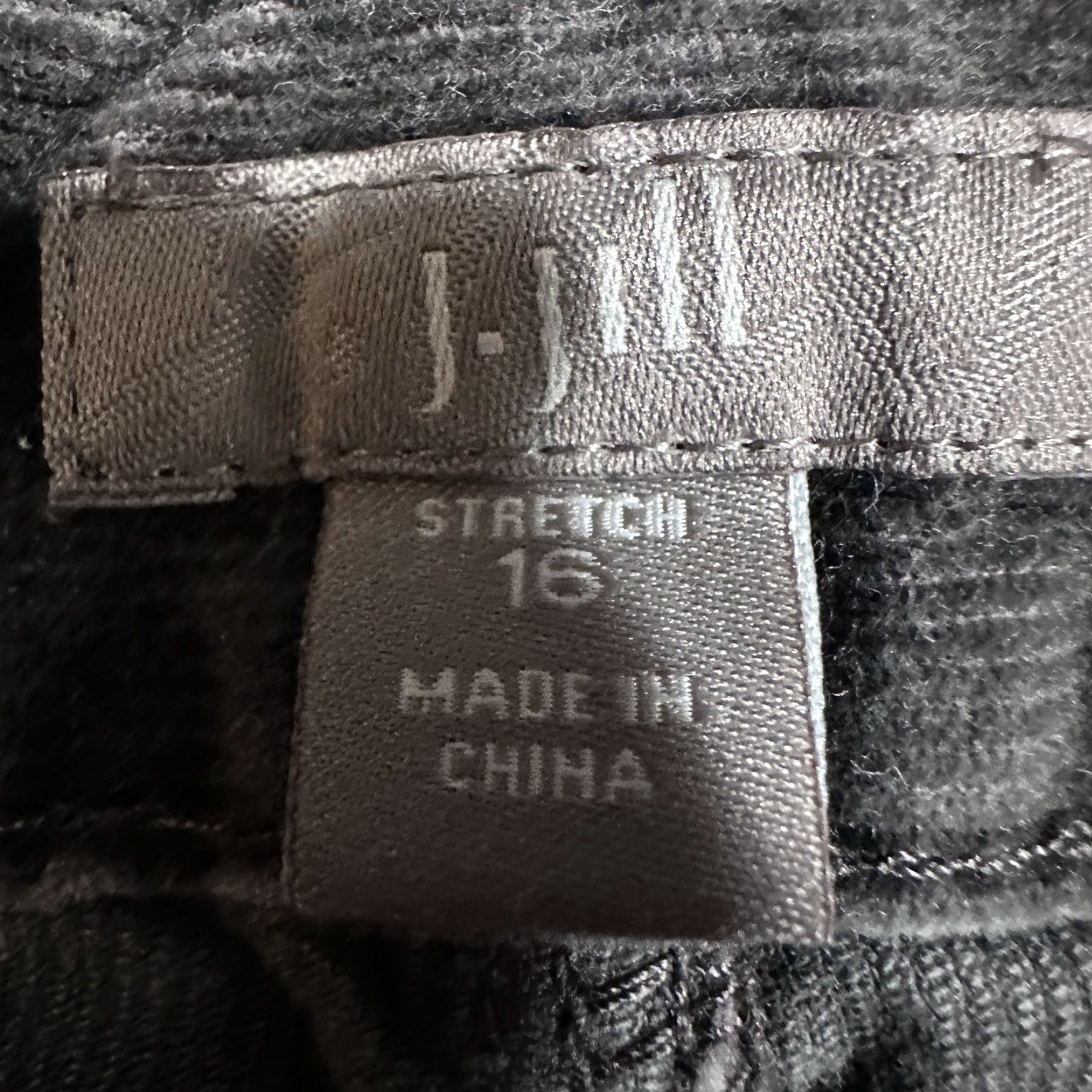J. Jill J Jill Skirt Womens 16 Gray Corduroy Cotton Blend Stretch Y2K Preppy Minimalist Shirt? Size 38" / US 16 / IT 52 - 2 Thumbnail