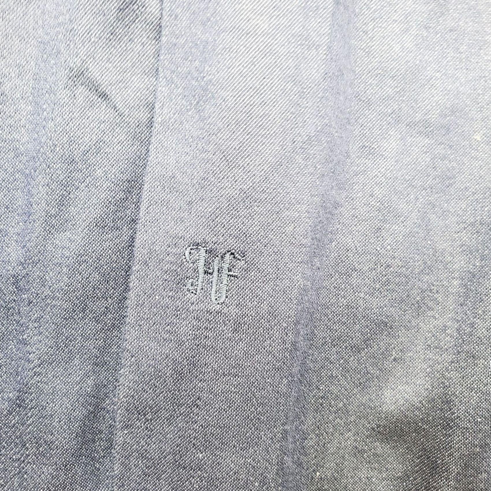 Vintage Hickey Freeman Dress Shirt Mens 17 Blue Stretch Classic Fit Collared Button Up Shirt Size 46R - 8 Thumbnail