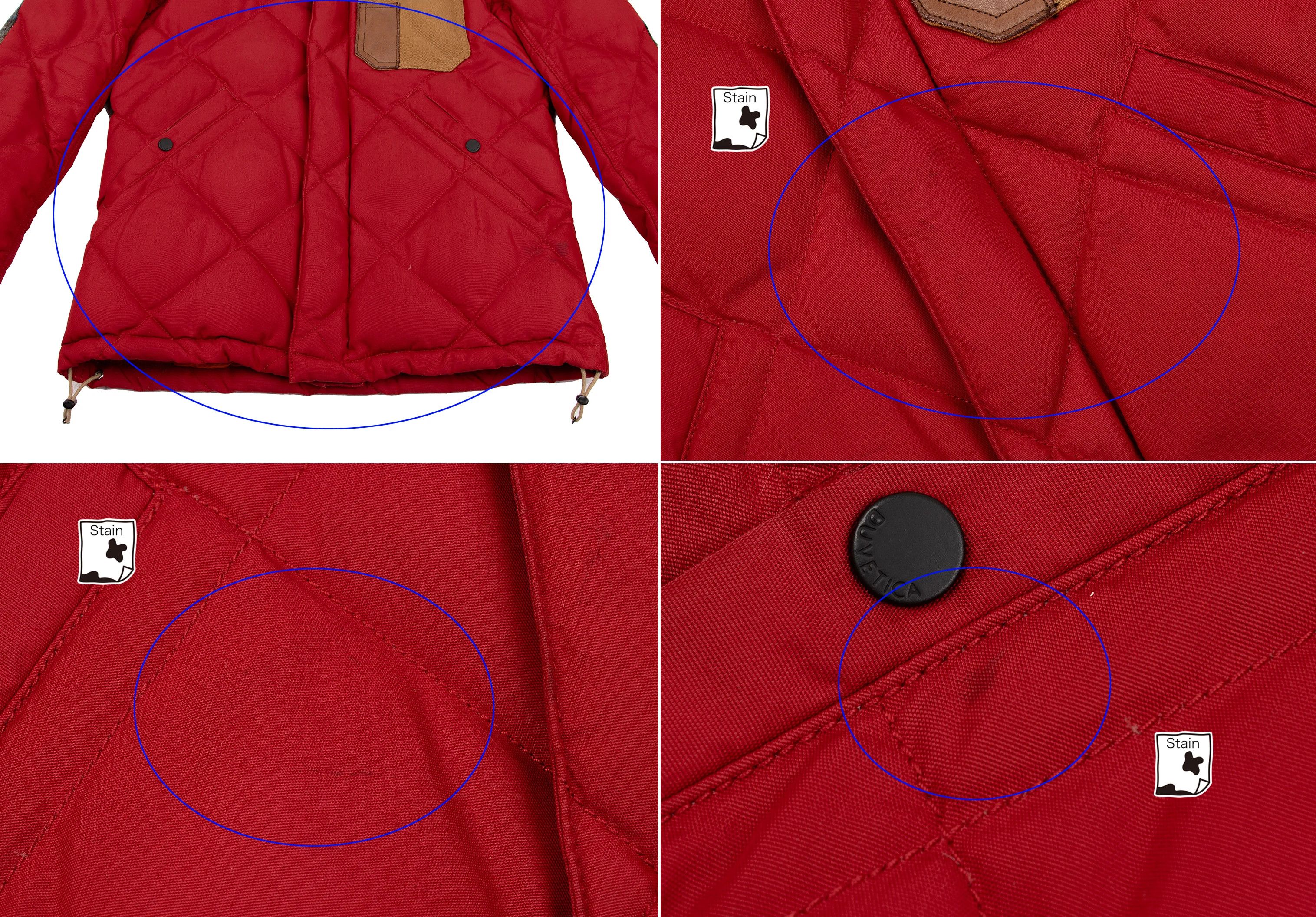 Junya Watanabe Quilted Down Hooded Jacket in Red, Size XS Size US XS / EU 42 / 0 - 9 Thumbnail
