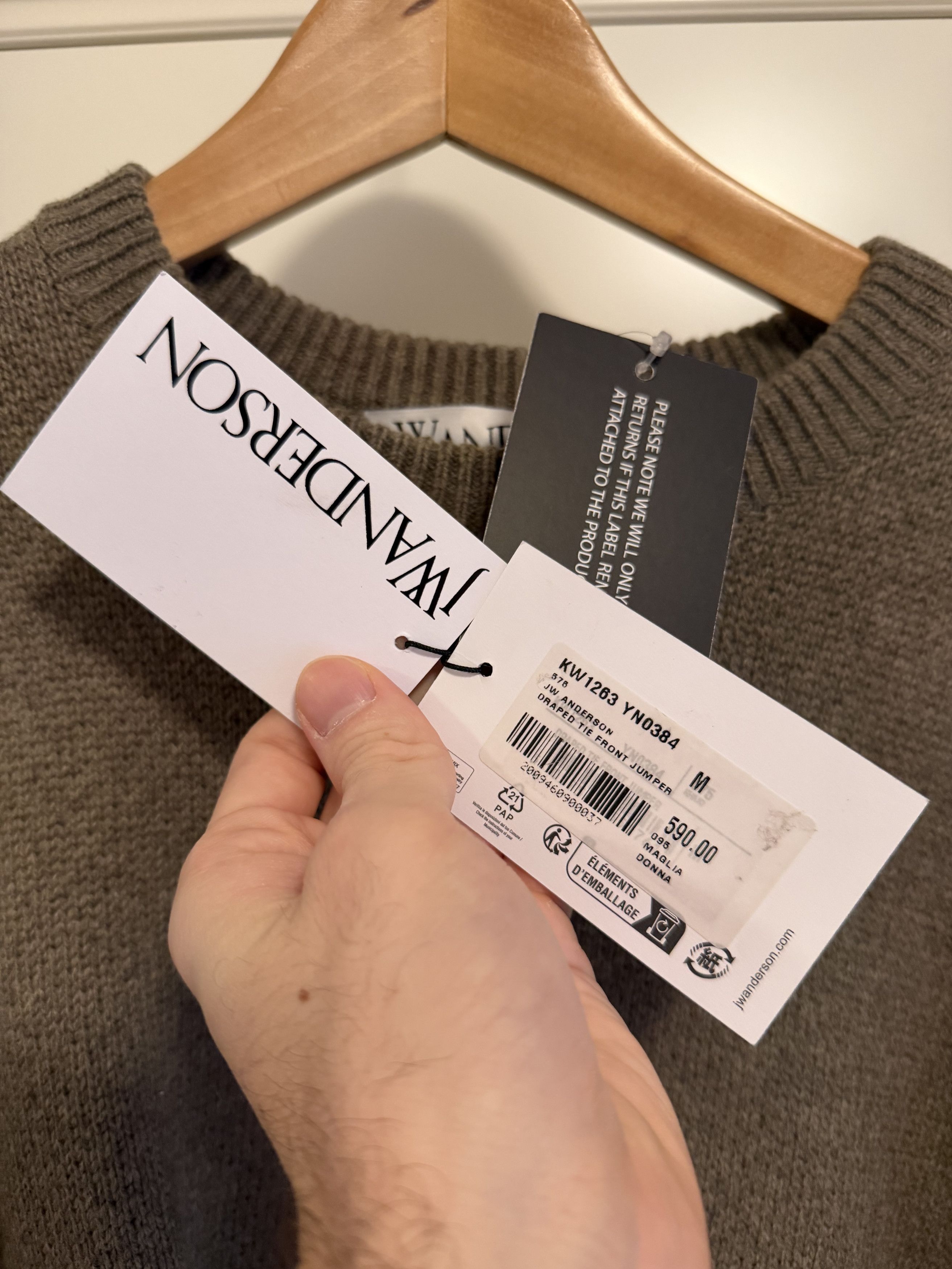 JW Anderson Fall/Winter 24 Sleeve-Tie Jumper Size M / US 6-8 / IT 42-44 - 7 Thumbnail