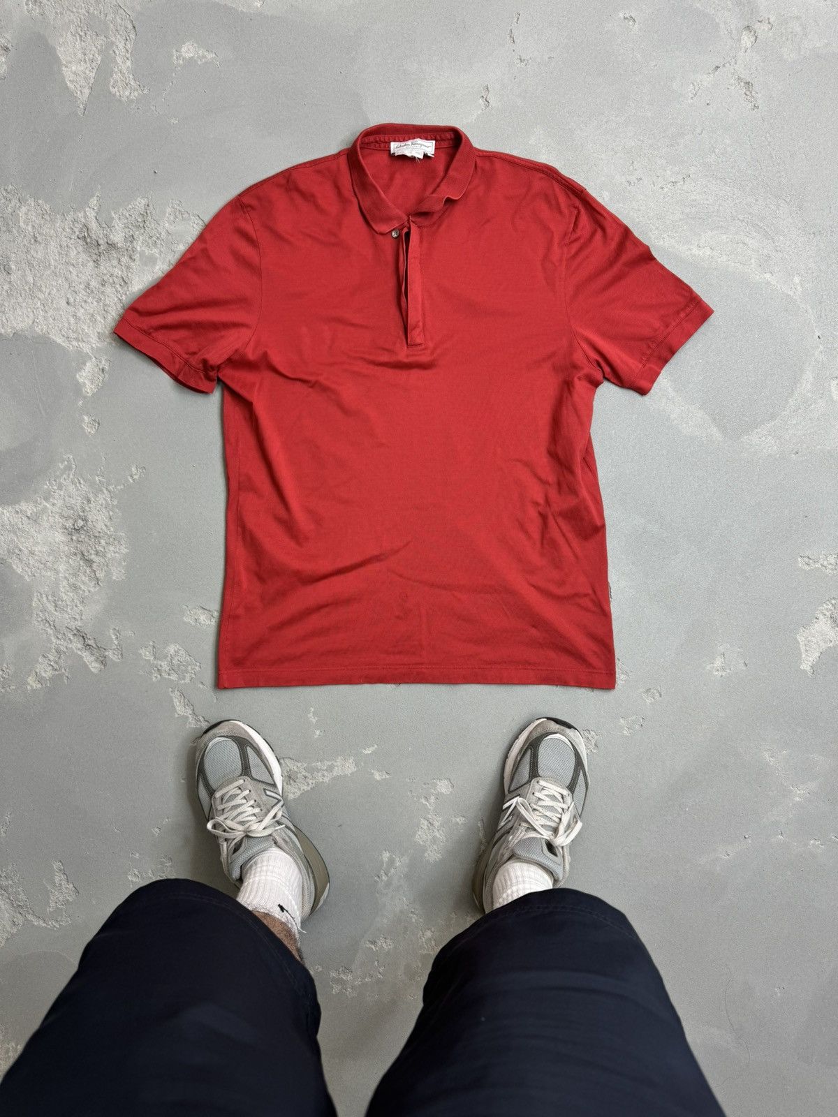 【Salvatore Ferragamo】1990s Polo Shirt 90s salvatore ferragamo polo shirt