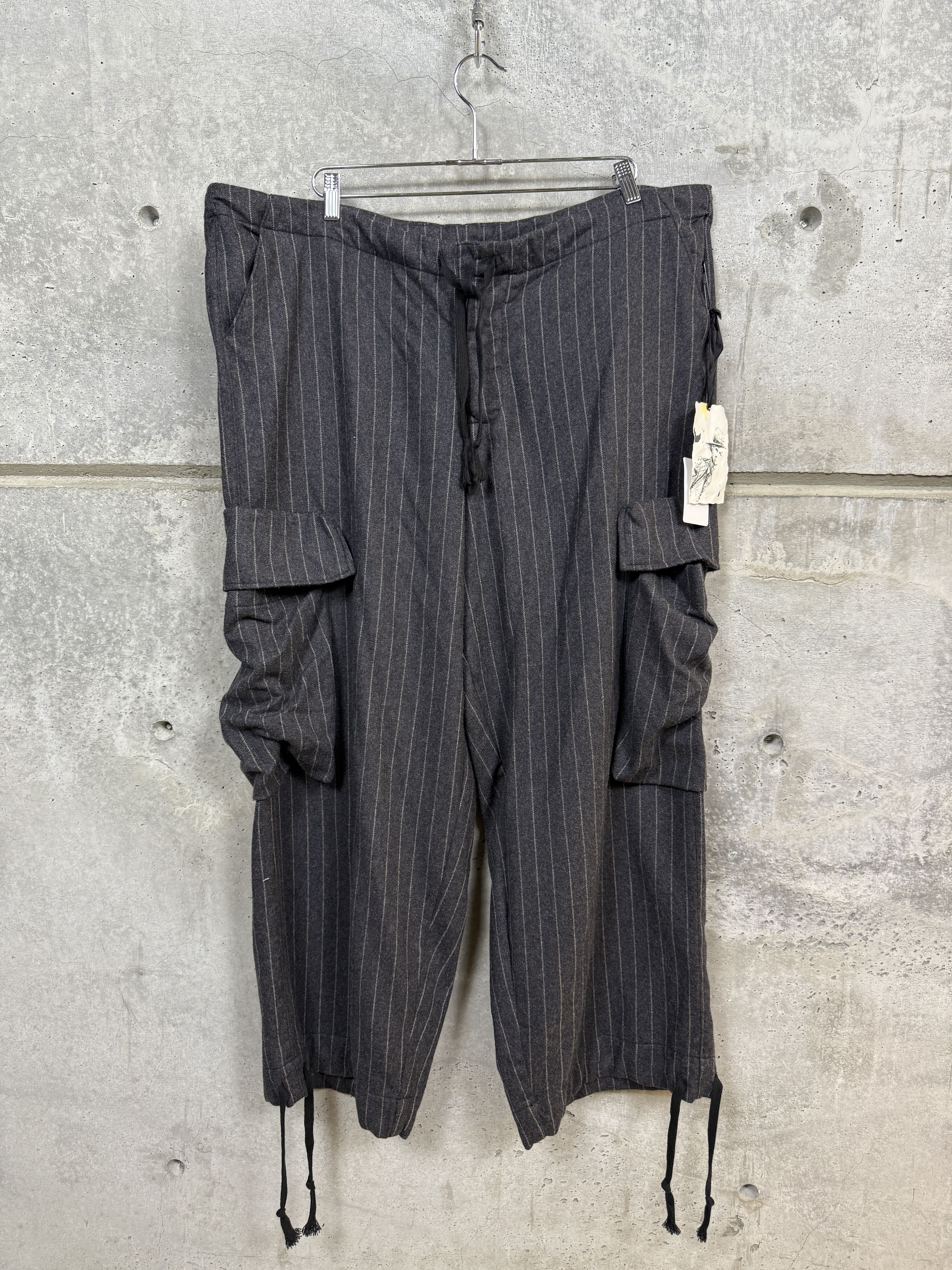 Greg Lauren $1050 Greg Lauren Pinstriped Wide-Leg Pants Size US 38 / EU 54 - 1 Thumbnail
