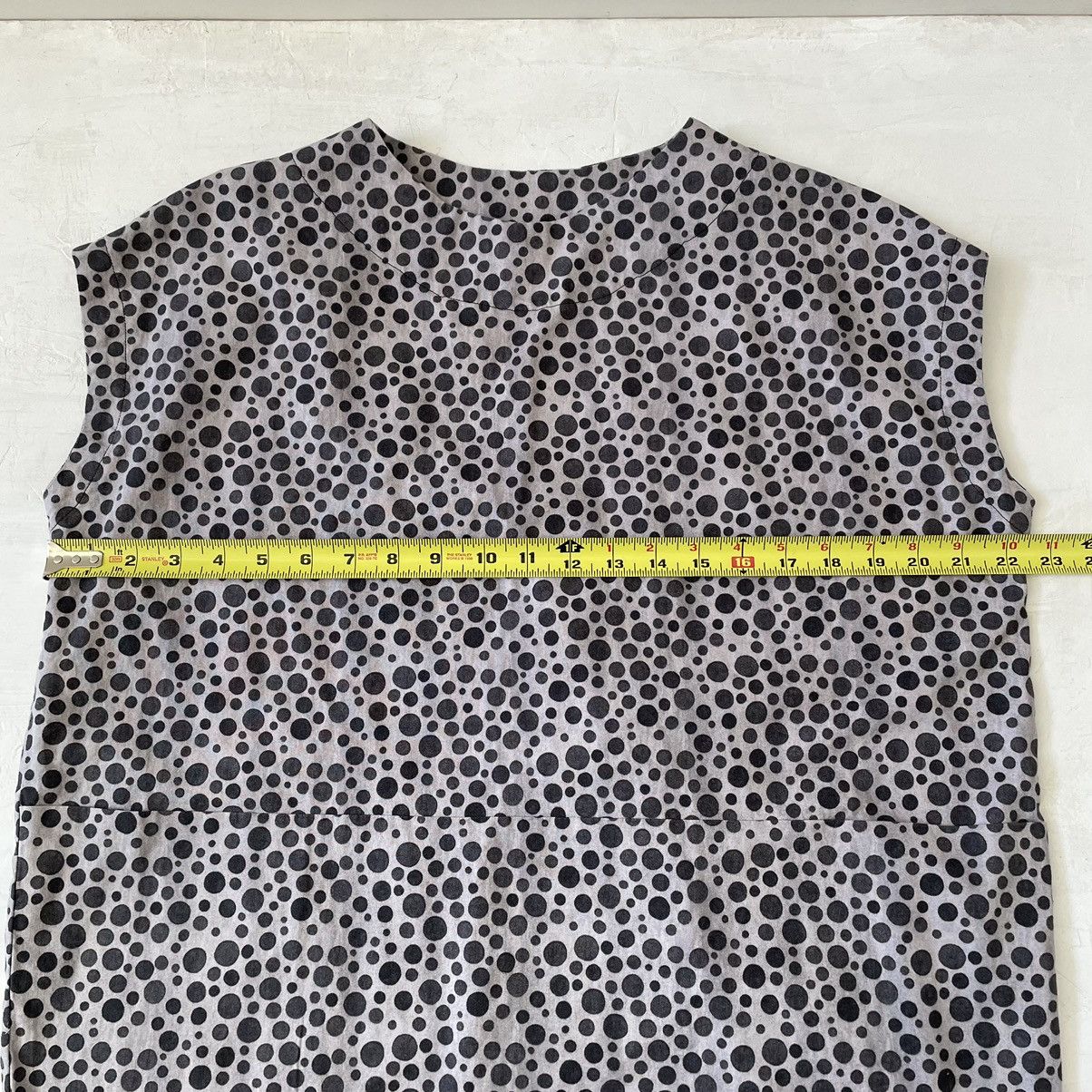 Japanese Brand Peplum by Yoshiki Hishinuma Black Gray Polkadot Top Blouse Size M / US 6-8 / IT 42-44 - 4 Thumbnail