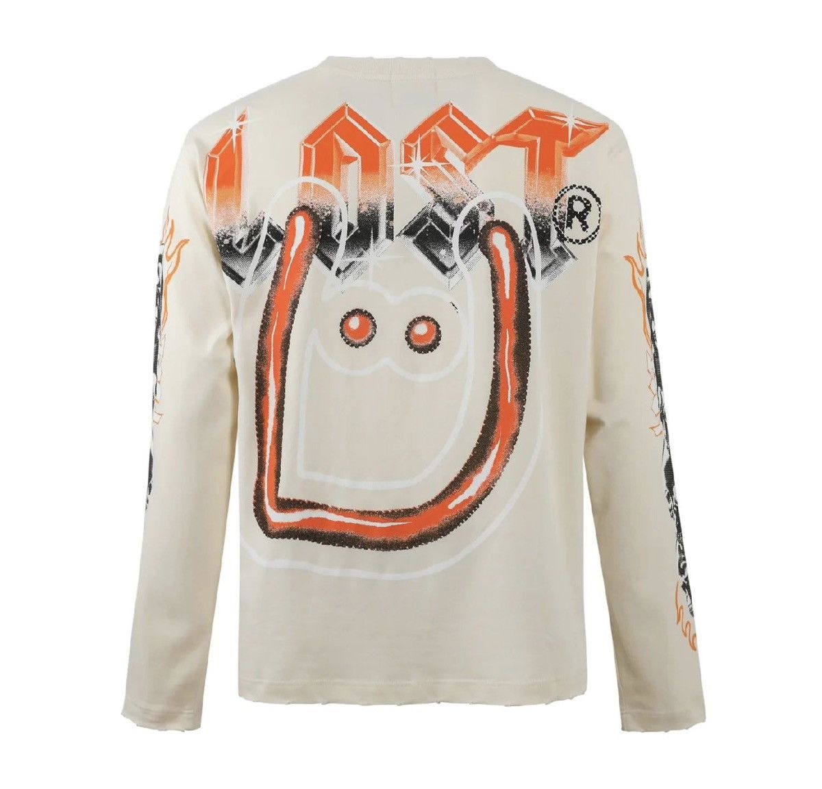 LOST INTRICACY Lost x UNKWNISM Cream & Orange LS Tee Size US L / EU 52-54 / 3 - 2 Thumbnail
