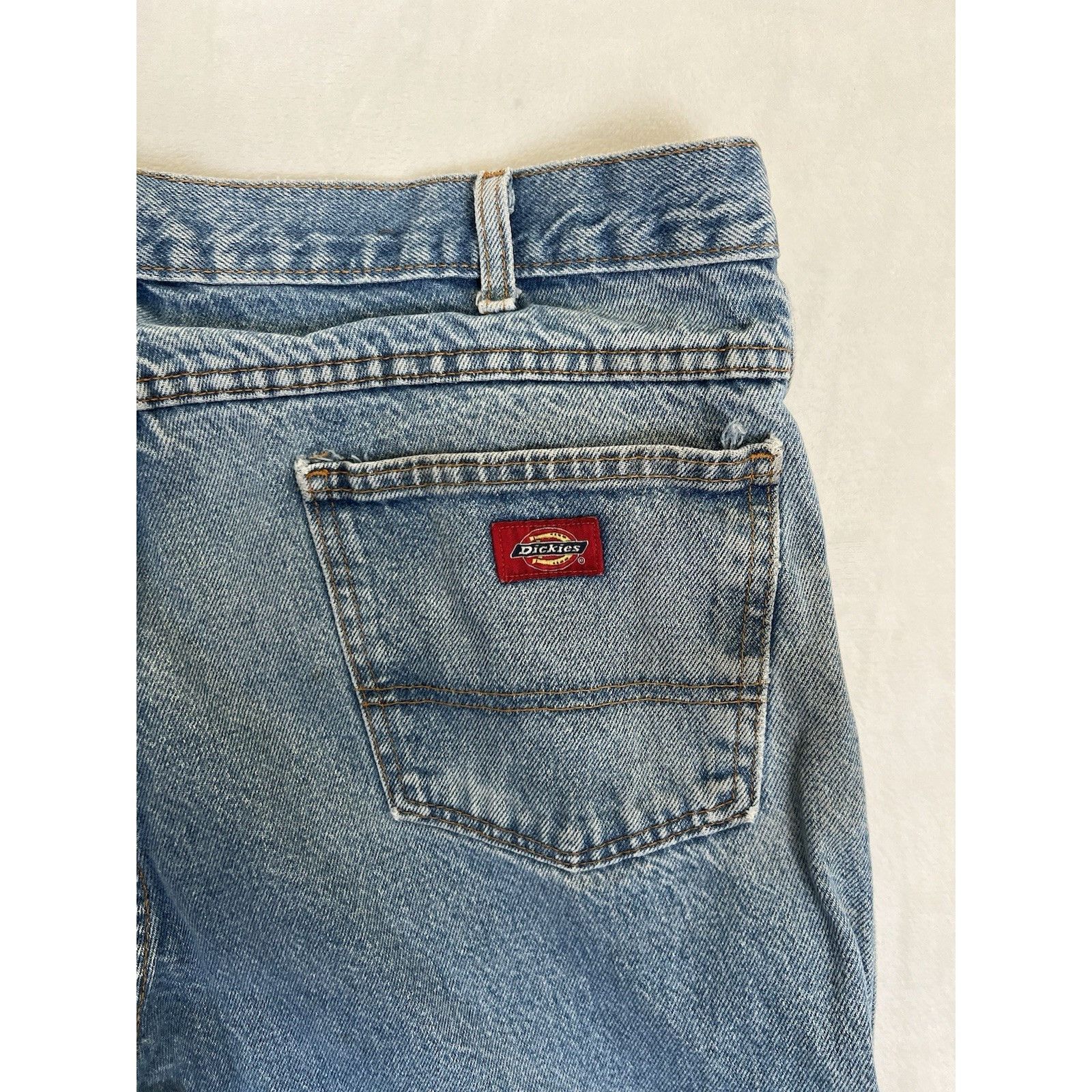 Dickies Vintage Dickies Blue Denim Jeans Size 36x32 Straight Leg Wor Size US 36 / EU 52 - 14 Thumbnail