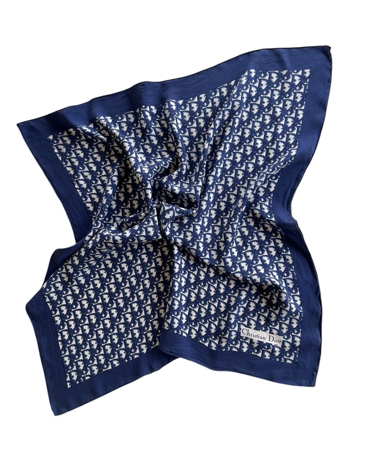 Christian Dior Monsieur Vintage Christian Dior Oblique Monogram Silk Scarves Size ONE SIZE - 1 Thumbnail