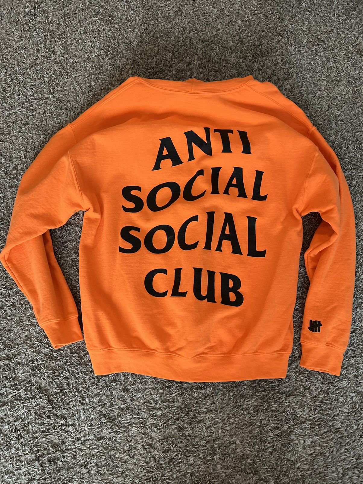 Anti Social Social Club ASSC x UNDFTD Paranoid Orange Hoodie Grailed
