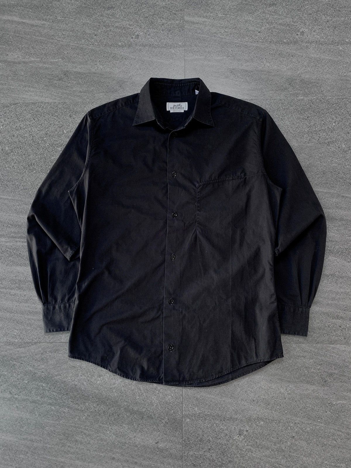 Black Cotton Shirt Menswear