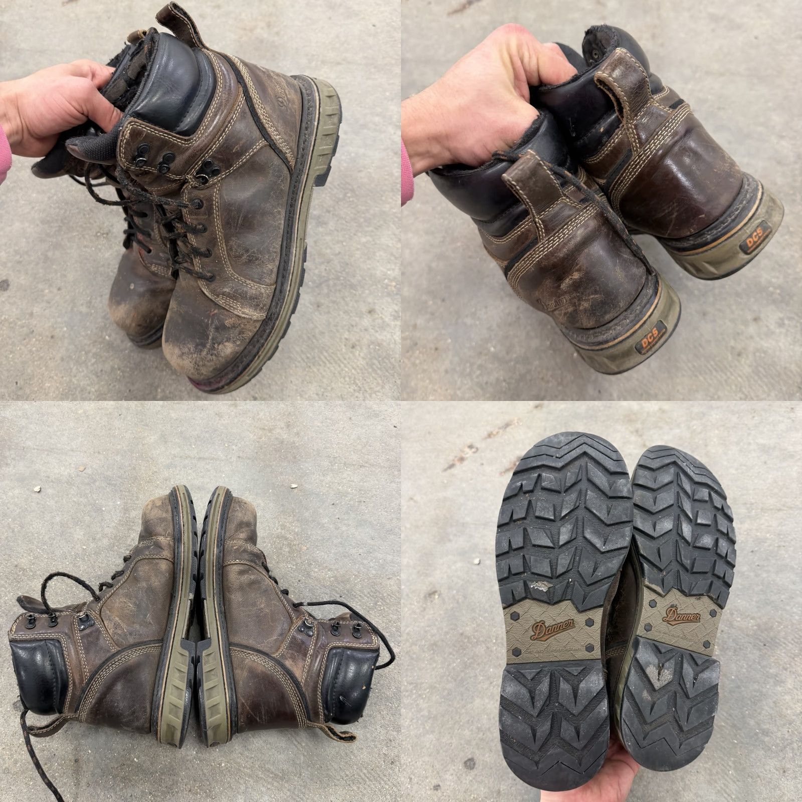 Danner Danner Steel Yard 6 Inch ST Steel Toe Boots Mens 9.5 Brown Leather Combat Heavy Distress Shoes Size US 10 / EU 43 - 8 Thumbnail