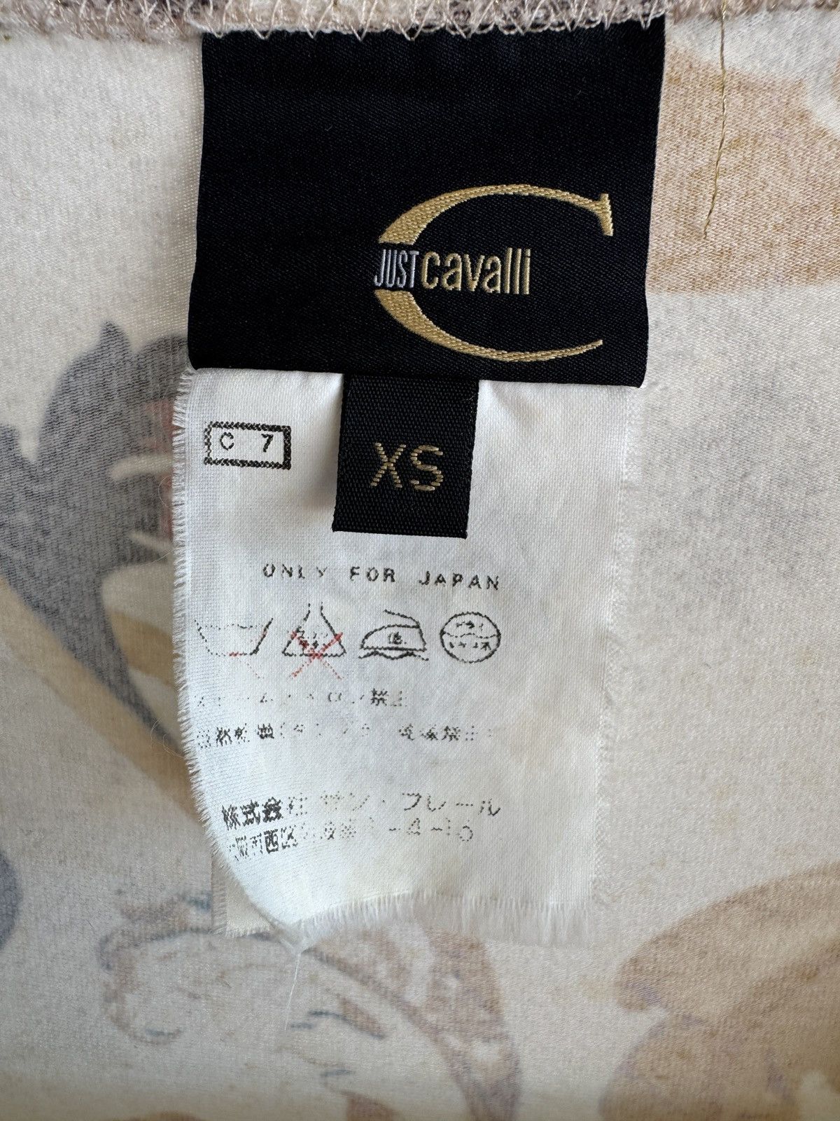 Just Cavalli Vintage Just Cavalli Floral Print Top XS Streched LS Shirt Size XS / US 0-2 / IT 36-38 - 3 Thumbnail