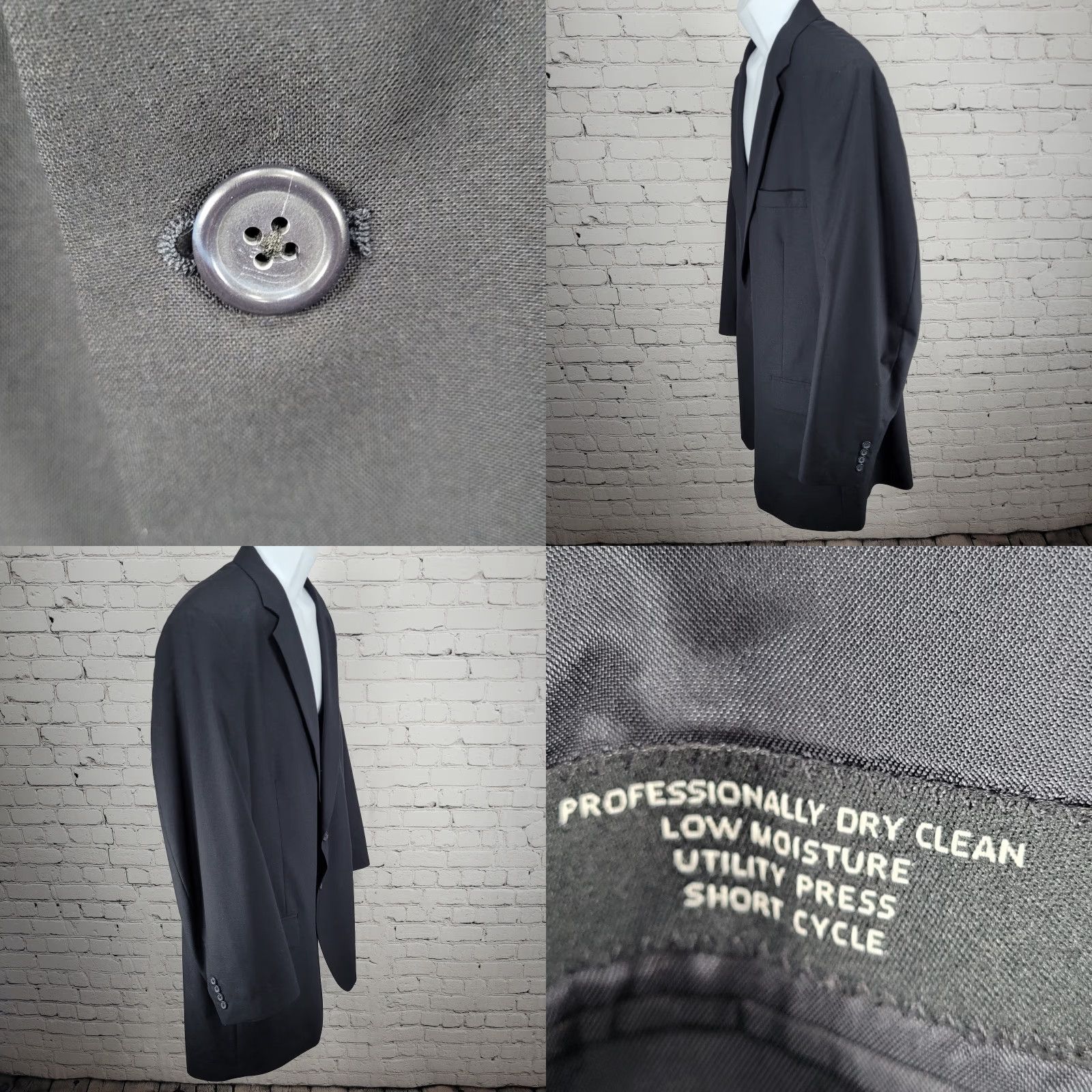 Jos. A. Bank Jos. A. Bank Dark Blue 100% Wool Single Vented Notch Blazer Sport Coat 50 Size 50R - 9 Thumbnail