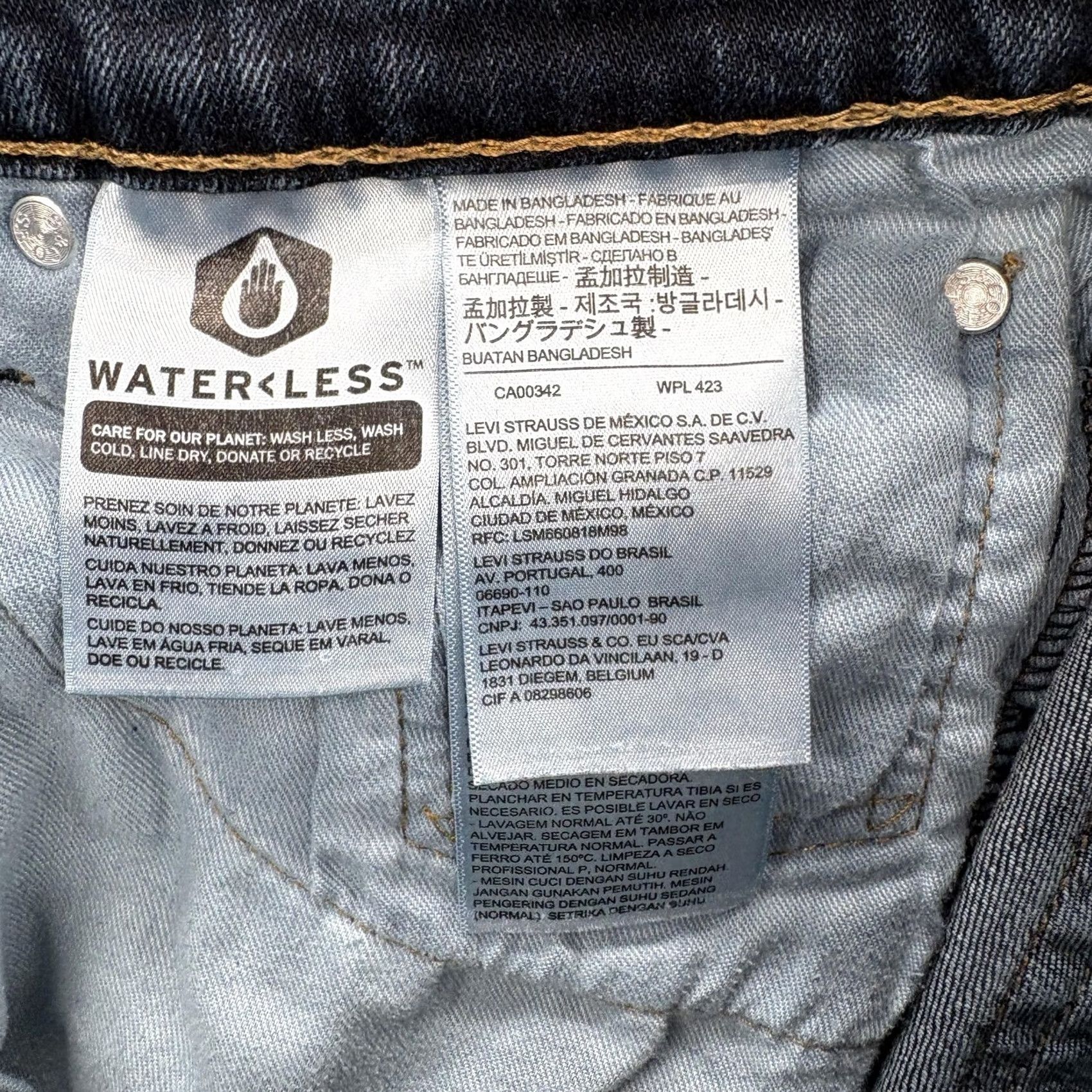 Levi's Levis 511 Jeans Mens Slim Straight Stretch Denim Pants 32x29 Blue Medium Wash Size US 32 / EU 48 - 4 Thumbnail