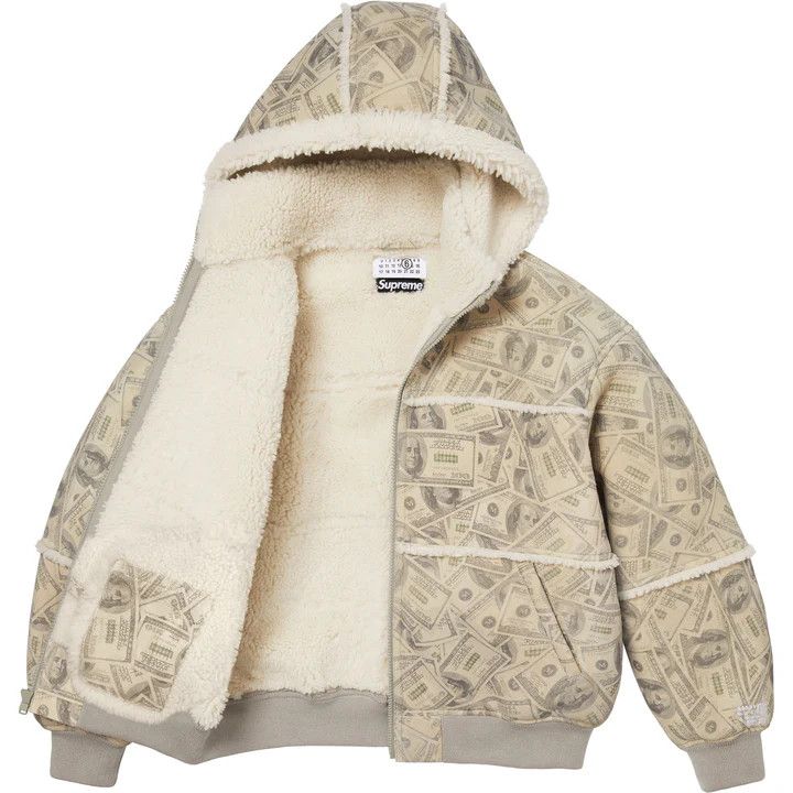 Maison Margiela × Supreme Hooded Shearling Bomber Jacket Size US S / EU 44-46 / 1 - 2 Thumbnail