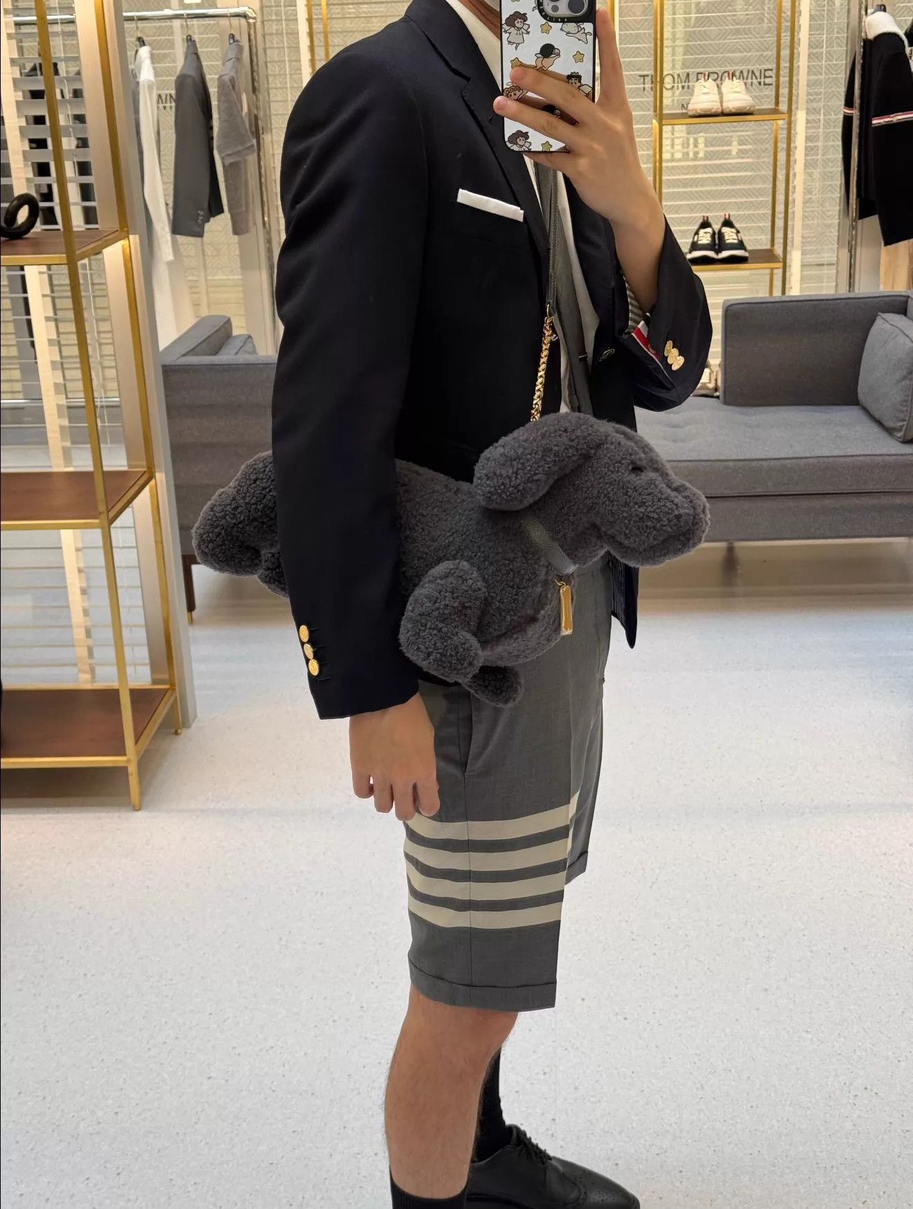 Thom Browne Thom Browne 4-Bar Mid-Gray Suit Shorts Size 2 Size US 32 / EU 48 - 6 Thumbnail