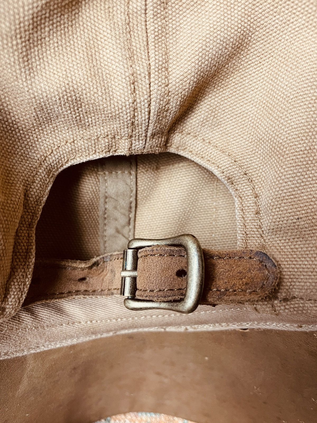 RRL Ralph Lauren RRL Ralph Lauren Rare Leather Baseball Hat cap Size ONE SIZE - 8 Thumbnail