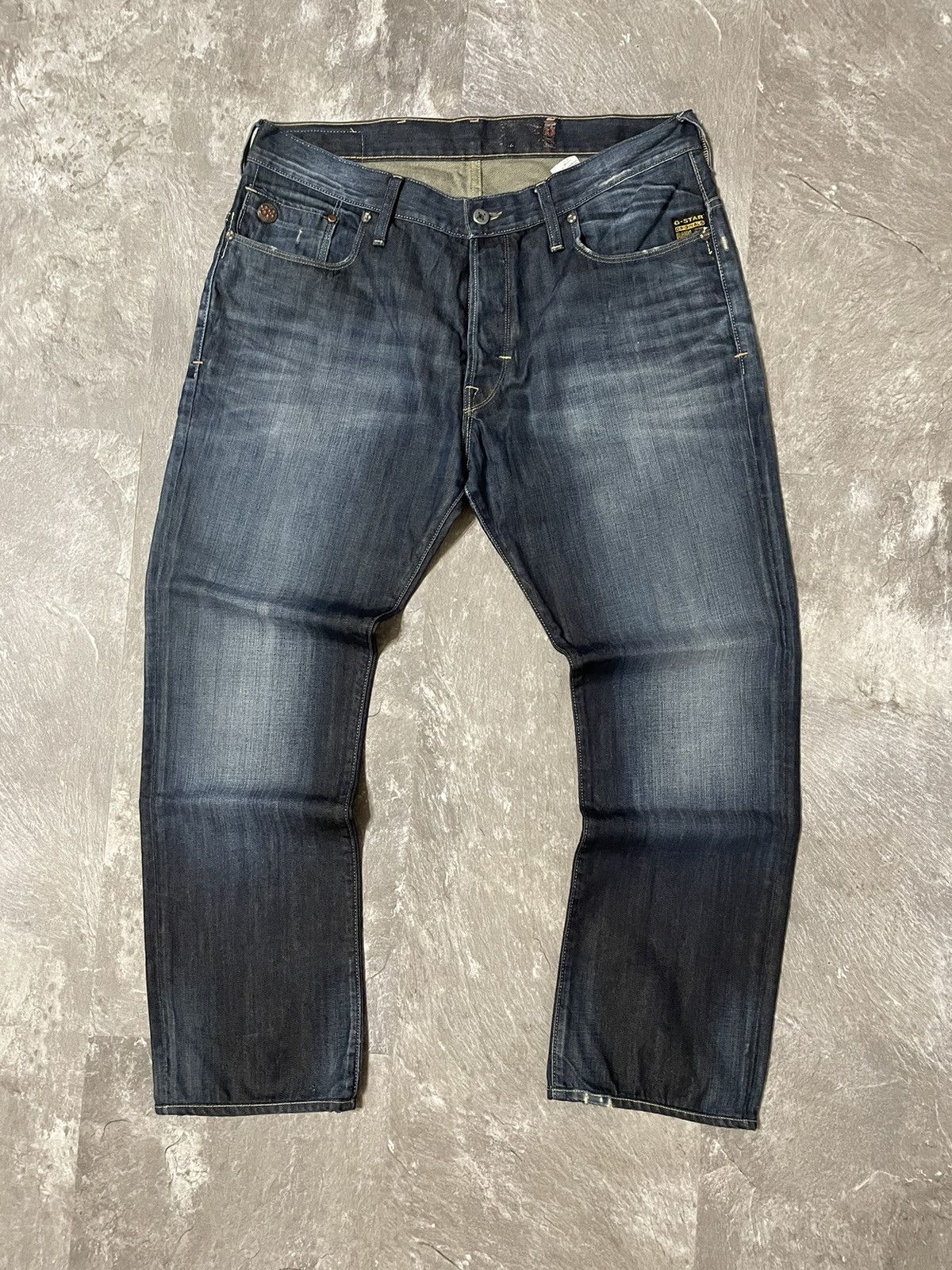 G-Star Vintage Y2K G Star Raw Big Logo Denim Pants Streetwear Y2k Size US 36 / EU 52 - 5 Thumbnail