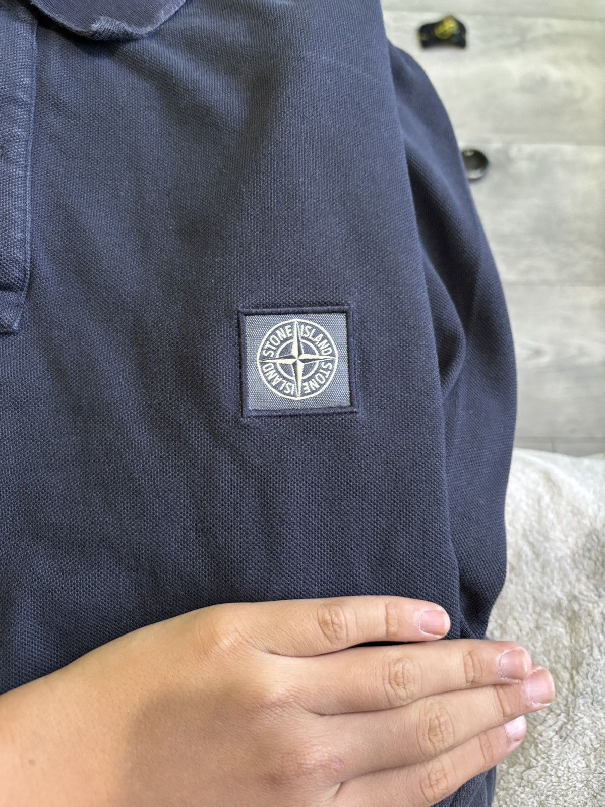Stone Island Longslevve Polo Stone Island Patch Casual Size US L / EU 52-54 / 3 - 2 Thumbnail