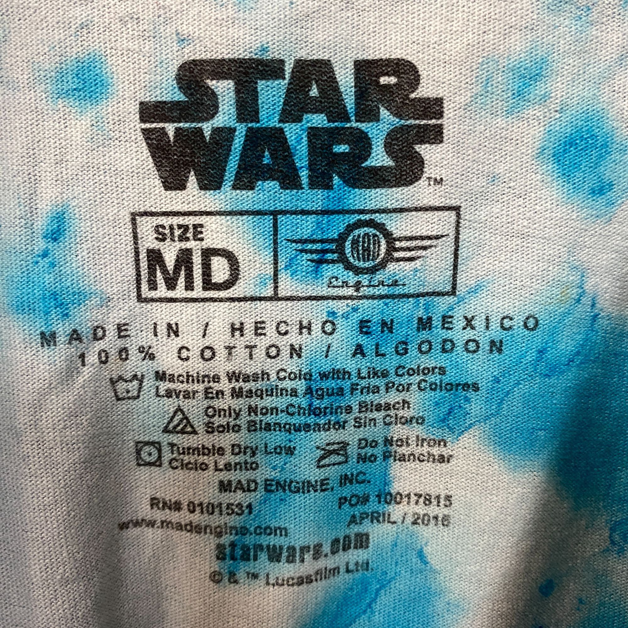 Star Wars Star Wars First Order Storm Trooper Tie Dye T-Shirt Medium Size US M / EU 48-50 / 2 - 4 Thumbnail
