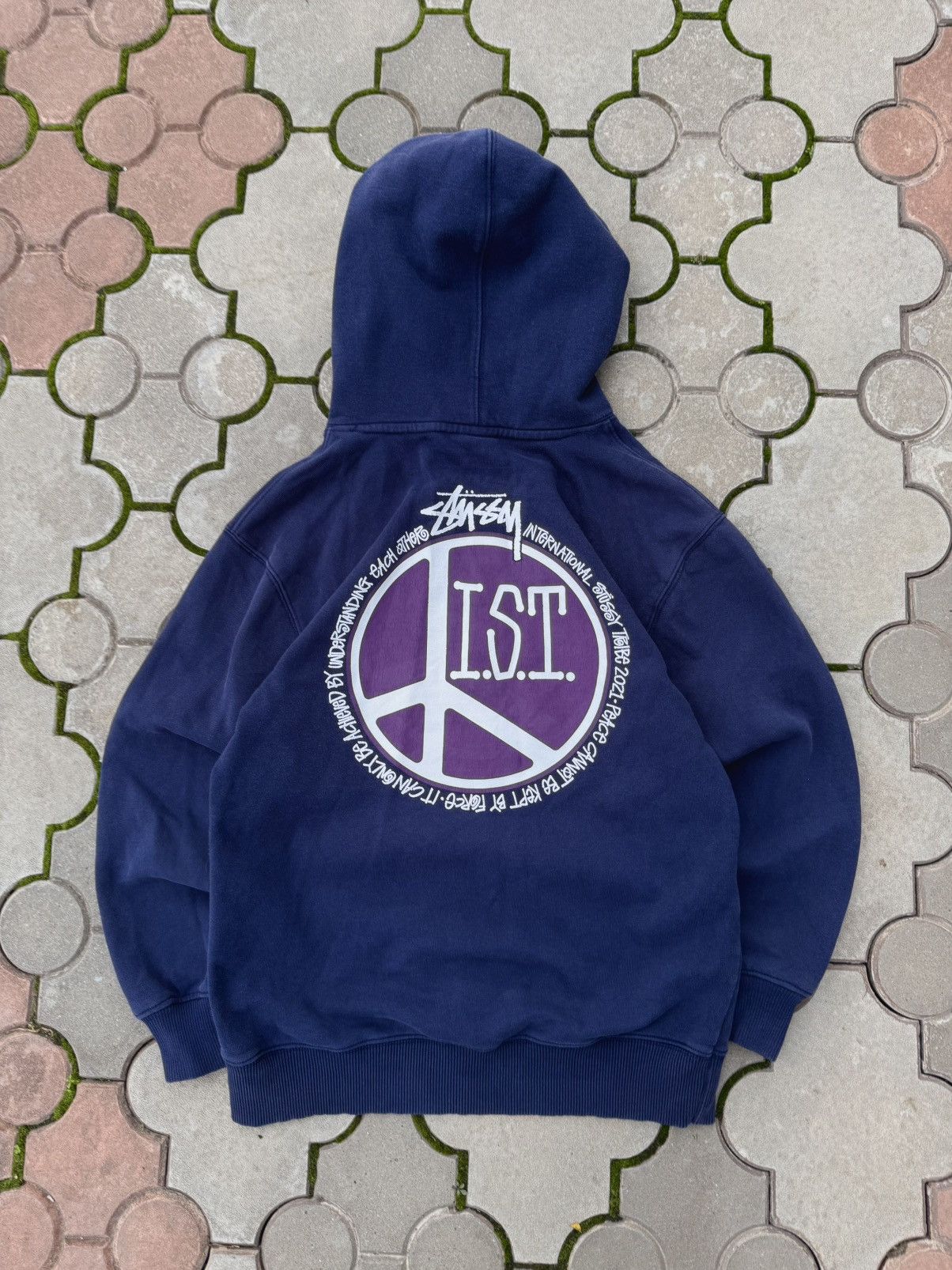Stussy Stussy Big Logo Boxy Hoodie Y2K Size US S / EU 44-46 / 1 - 1 Thumbnail