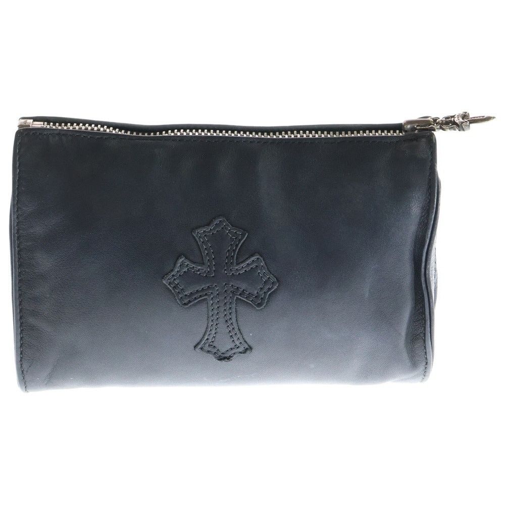 CHROME HEARTS Dagger Leather Cosmetic Pouch